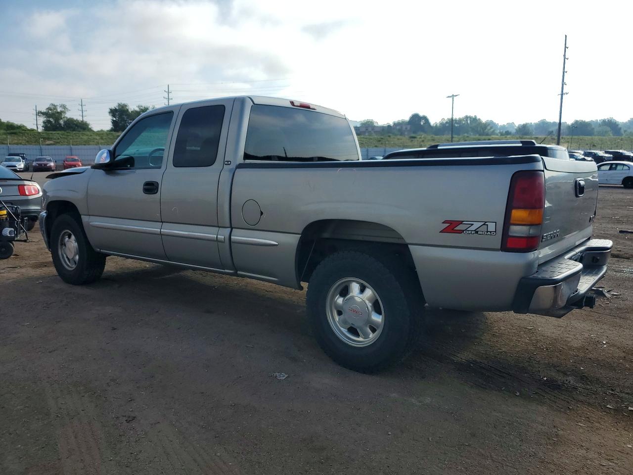 2002 Gmc New Sierra K1500 Gray vin: 1GTEK19T32E250342