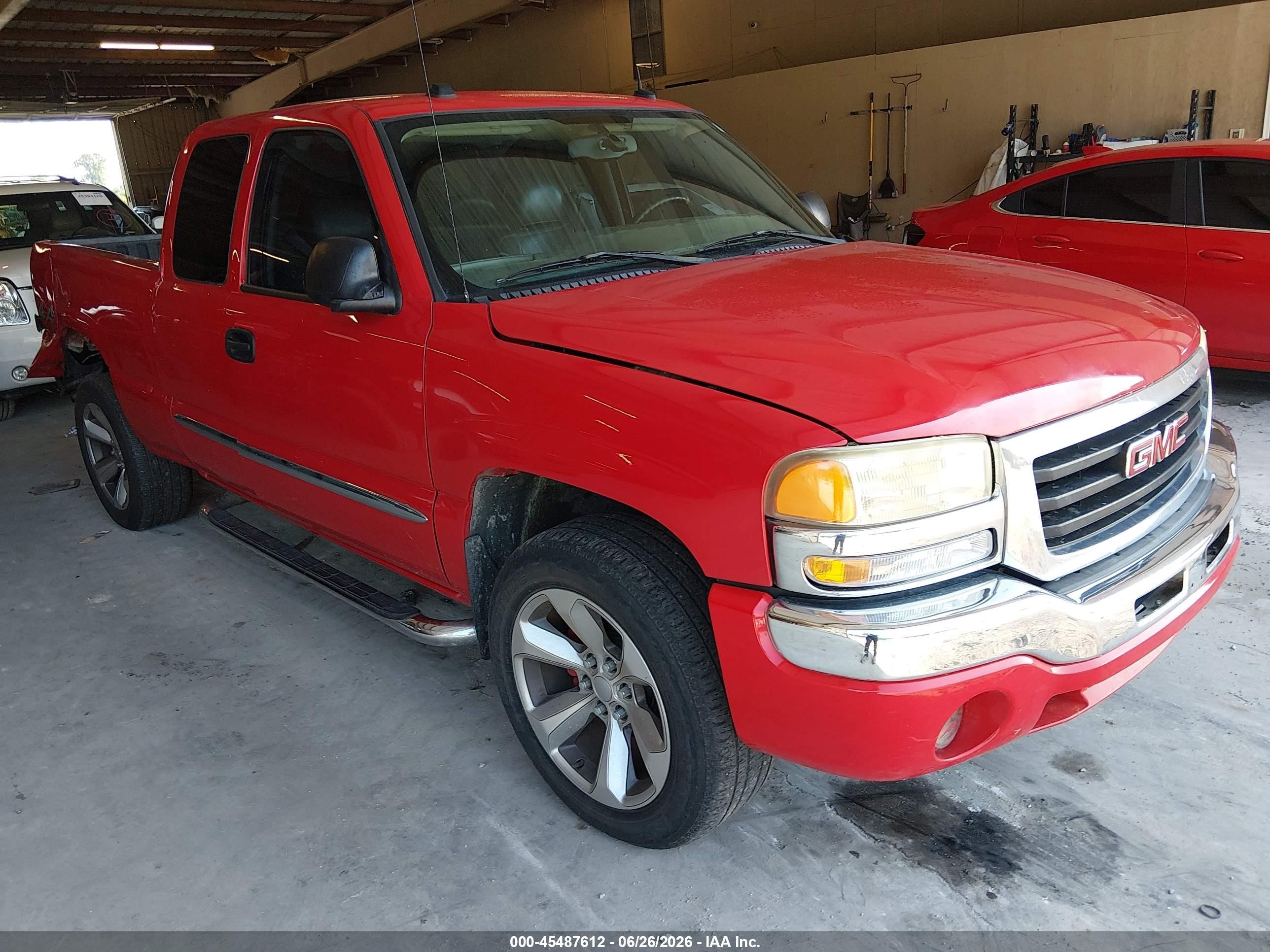 2004 Gmc Sierra 1500 Slt Красный vin: 1GTEK19T34E152138