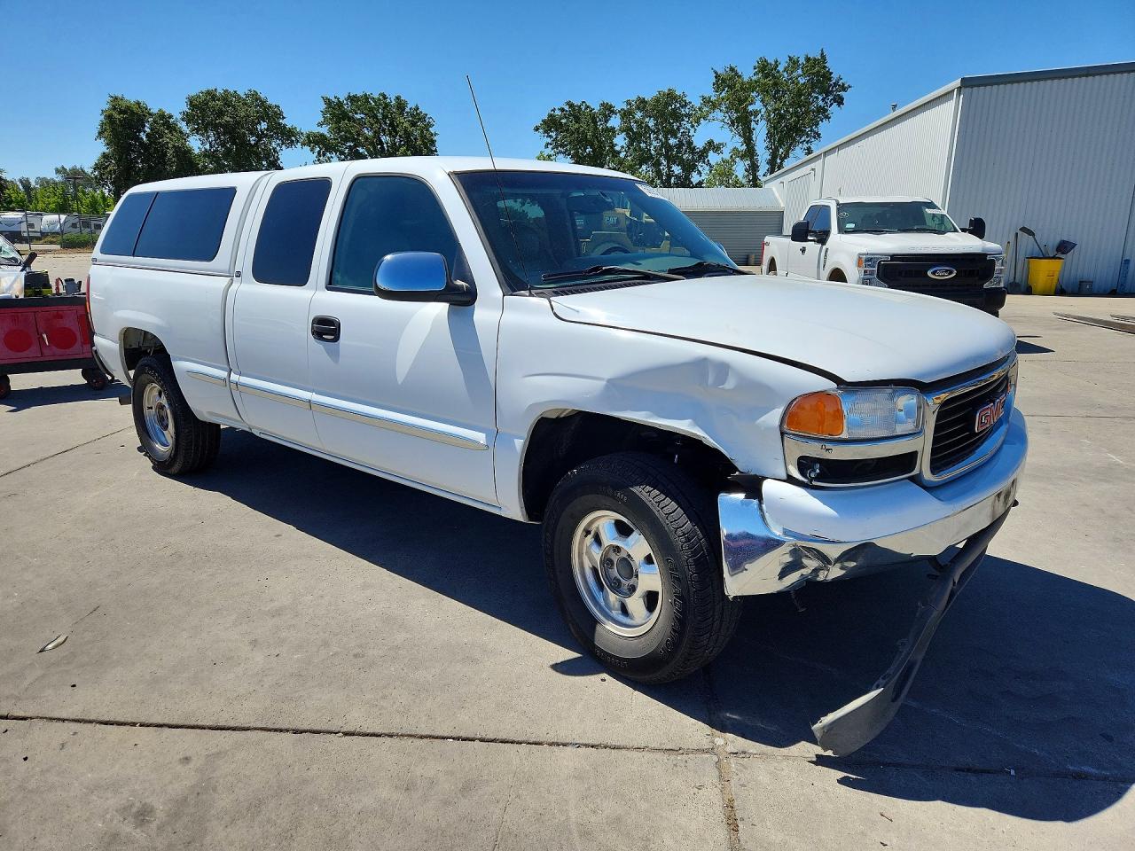 2001 Gmc New Sierra K1500 White vin: 1GTEK19T41E179666