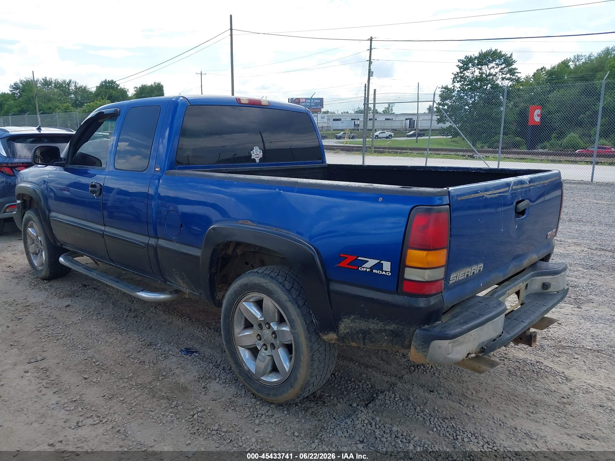 2004 Gmc Sierra 1500 Slt Blue vin: 1GTEK19T54Z217435
