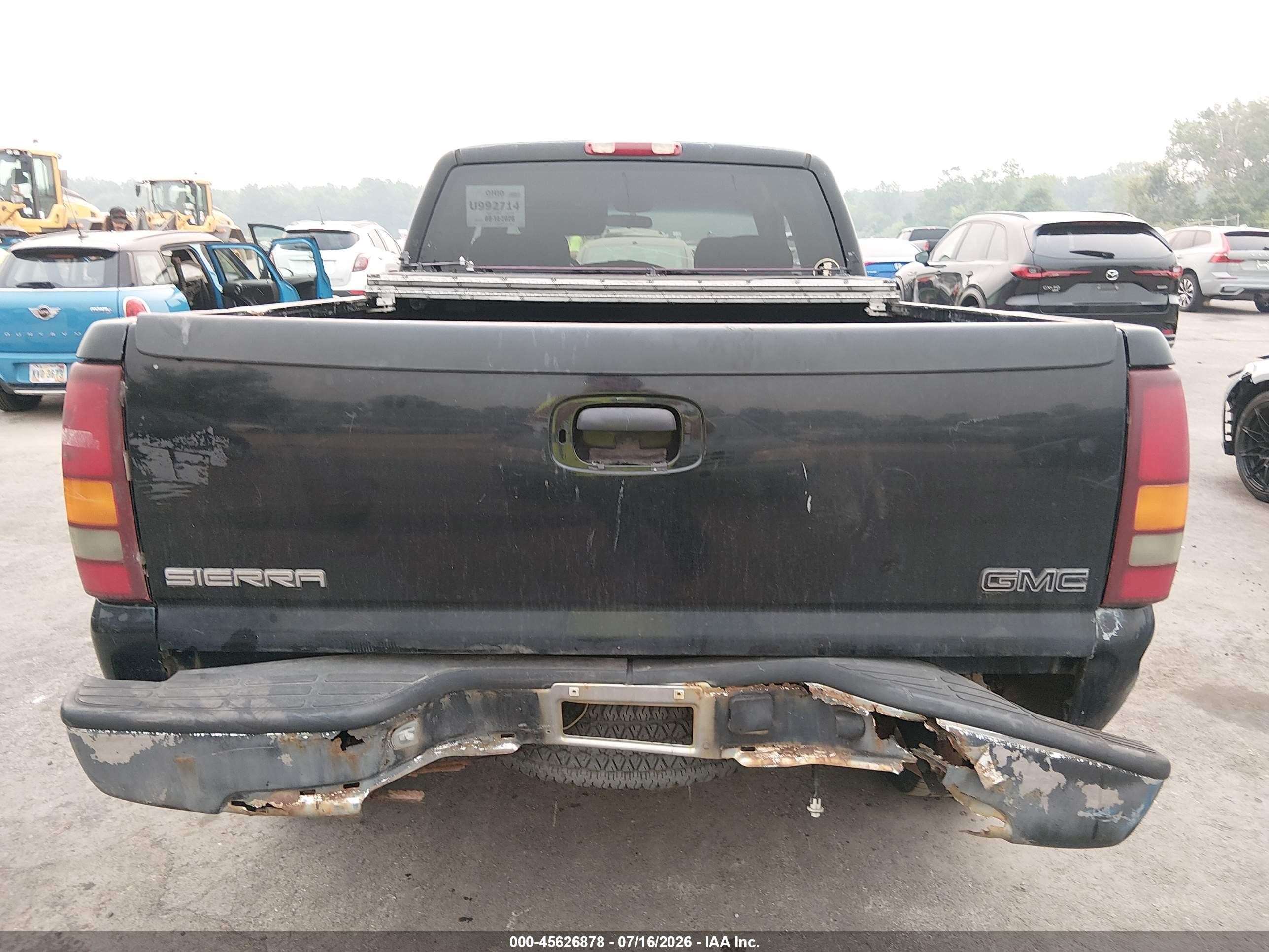 2000 Gmc Sierra 1500 Sle Black vin: 1GTEK19T6YE283750