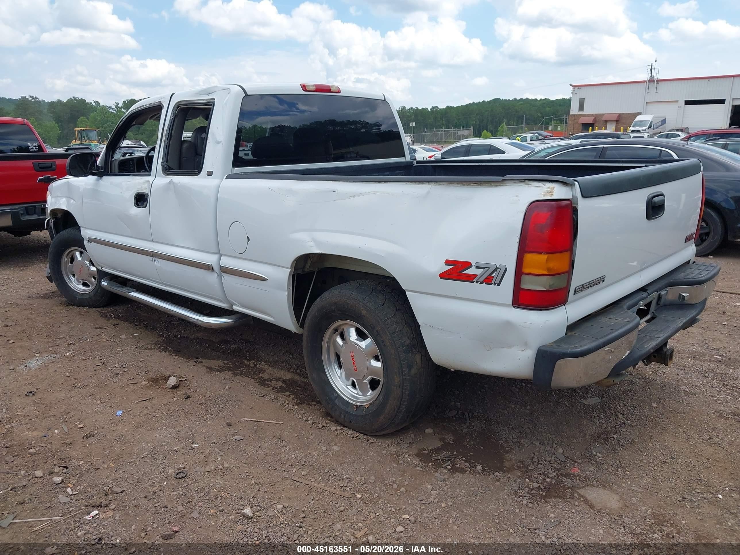 1999 Gmc Sierra 1500 Sle White vin: 1GTEK19T7XE505002