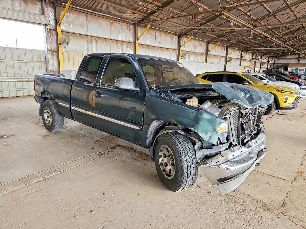2002 Gmc New Sierra K1500 Green vin: 1GTEK19T92E165697