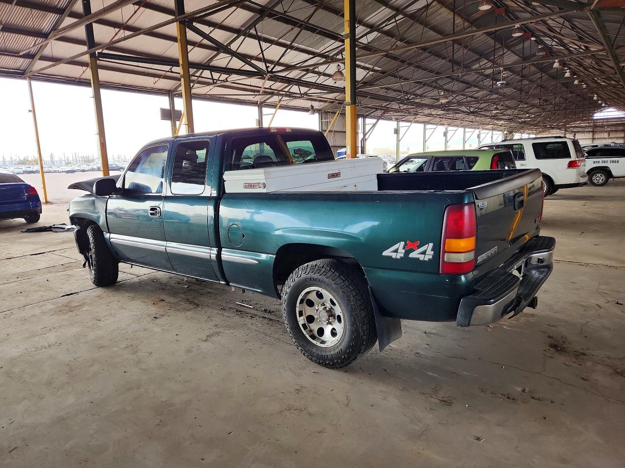 2002 Gmc New Sierra K1500 Green vin: 1GTEK19T92E165697