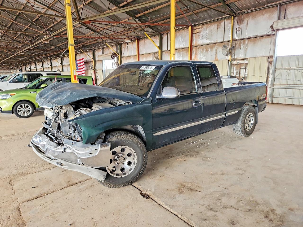 2002 Gmc New Sierra K1500 Green vin: 1GTEK19T92E165697