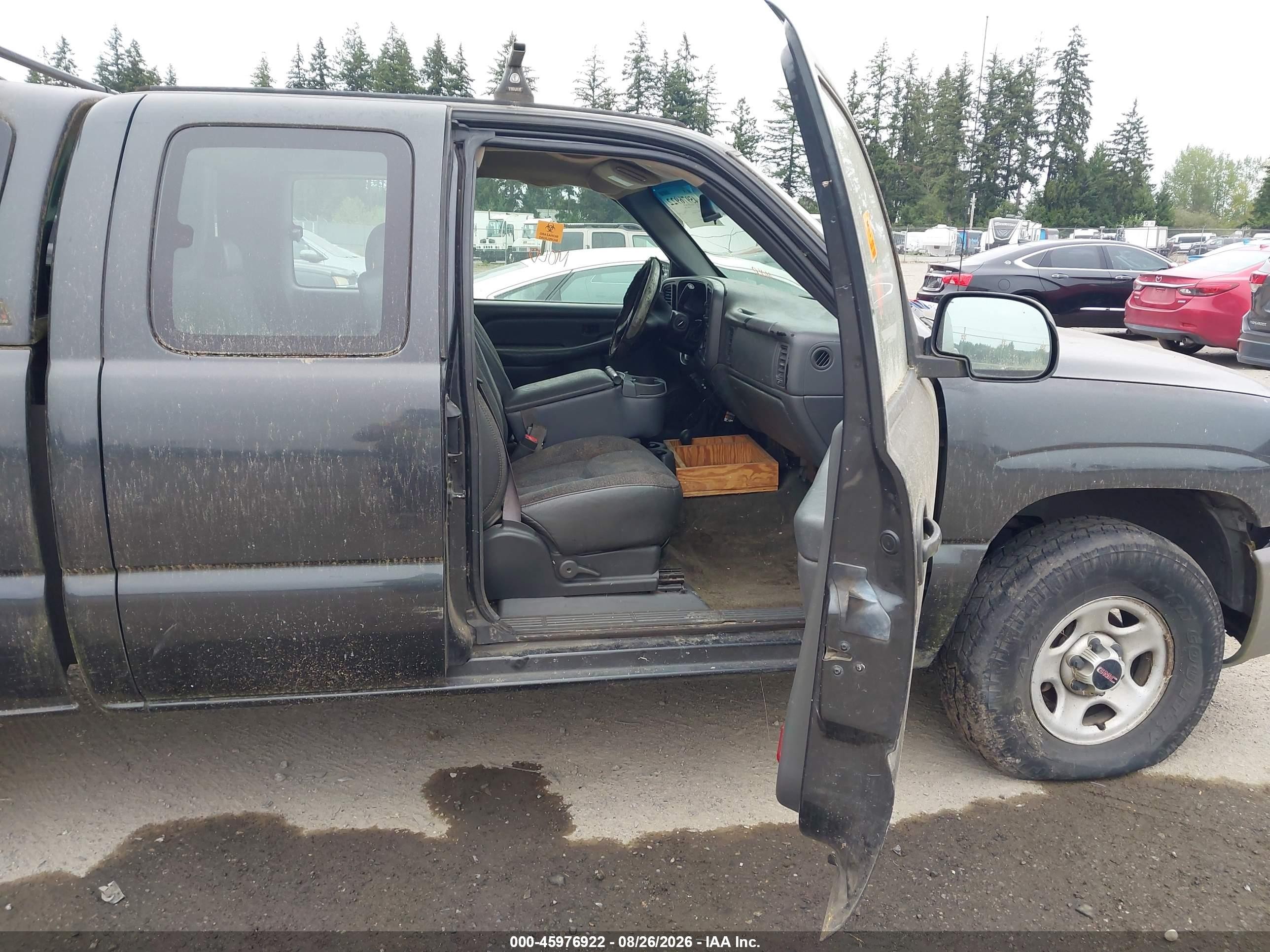 2003 Gmc Sierra 1500 Black vin: 1GTEK19V03E297038