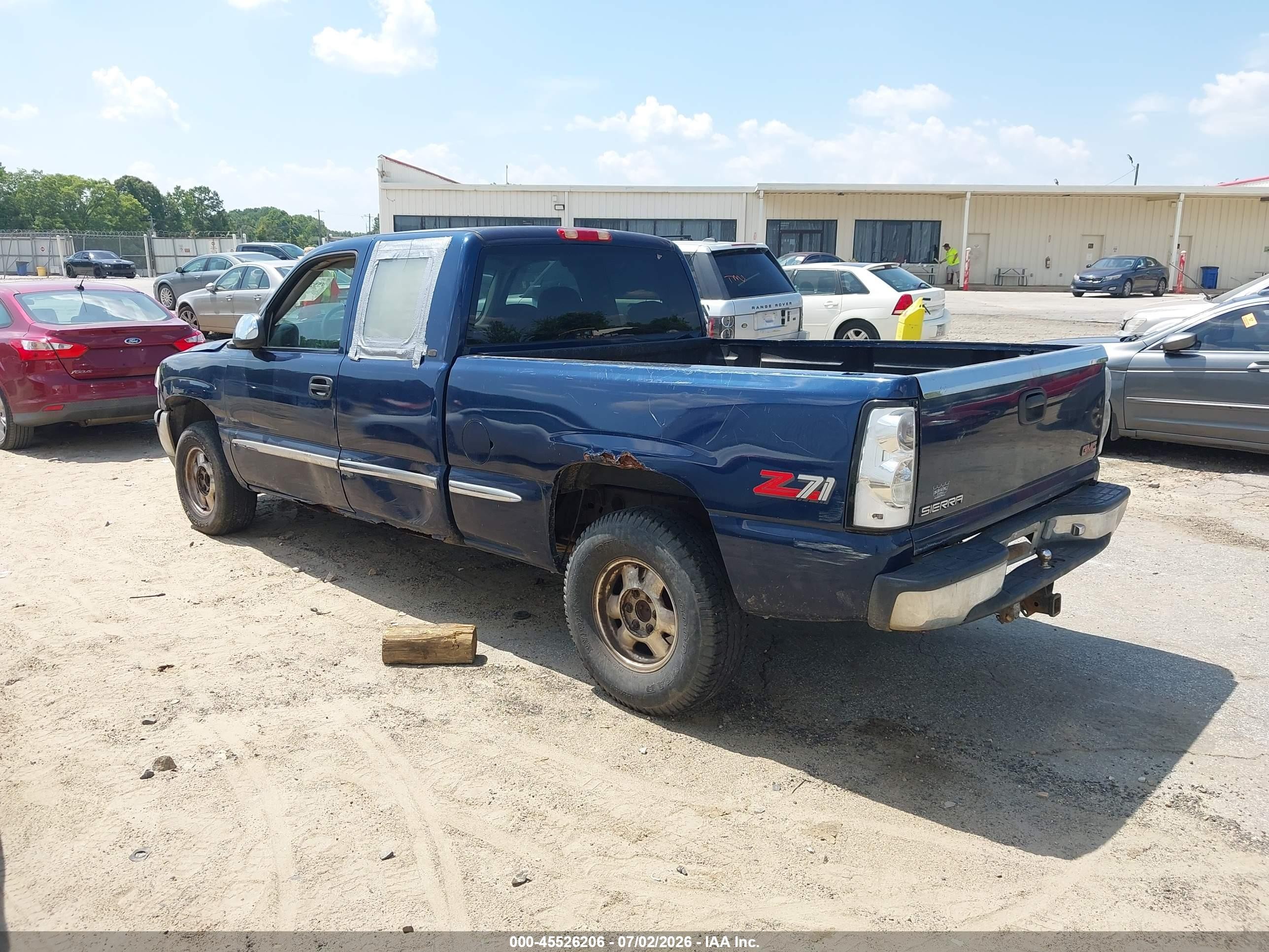 1999 Gmc New Sierra 1500 Sle Blue vin: 1GTEK19V2XE518077