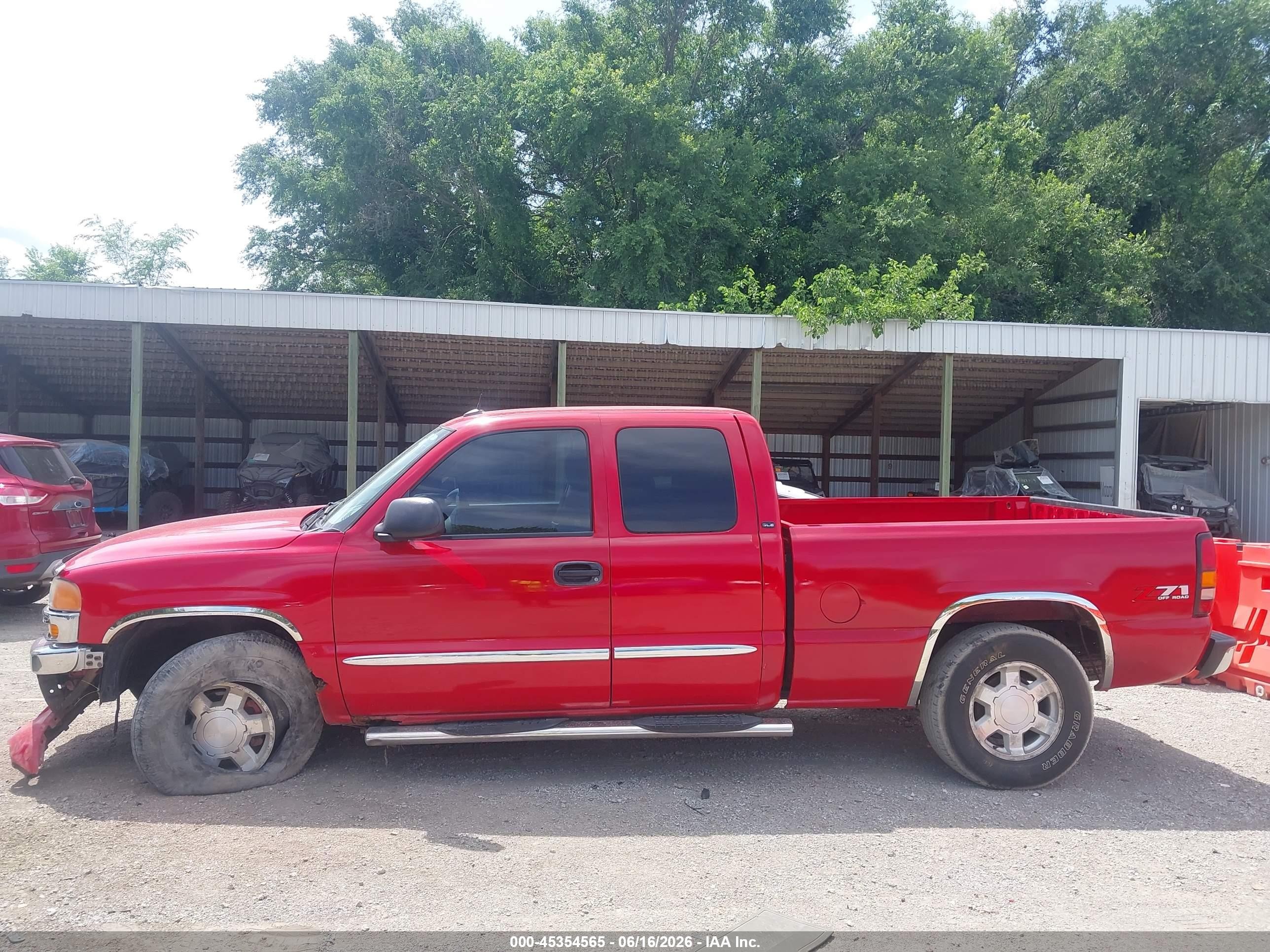 2005 Gmc Sierra 1500 Sle Красный vin: 1GTEK19Z25Z159712