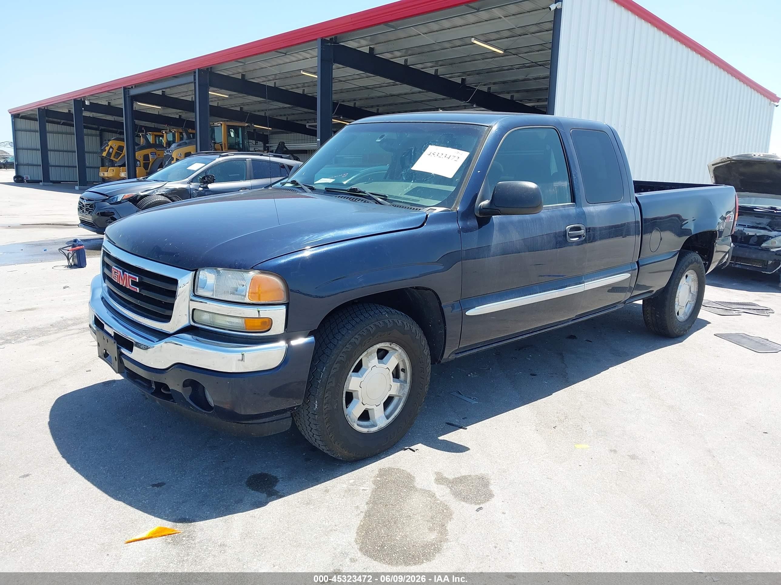 2007 Gmc Sierra 1500 Classic Sle1 Blue vin: 1GTEK19Z67Z182655