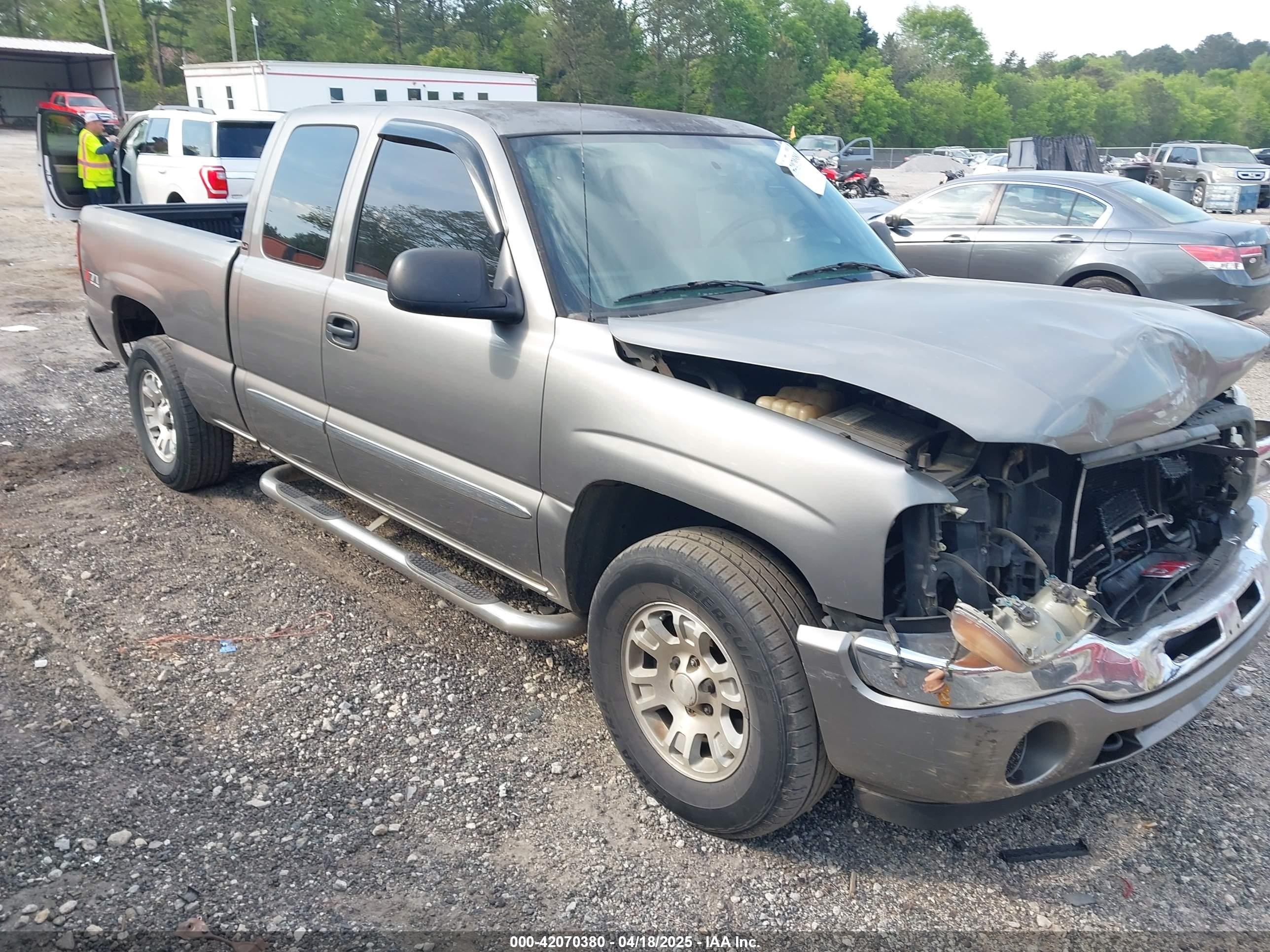 2007 Gmc Sierra 1500 Classic Sle2 Gray vin: 1GTEK19Z77Z114591