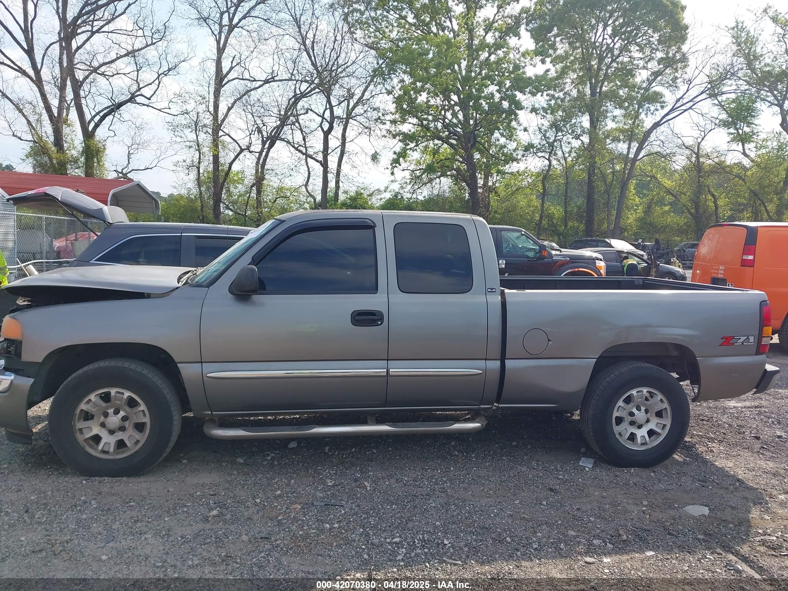 2007 Gmc Sierra 1500 Classic Sle2 Gray vin: 1GTEK19Z77Z114591