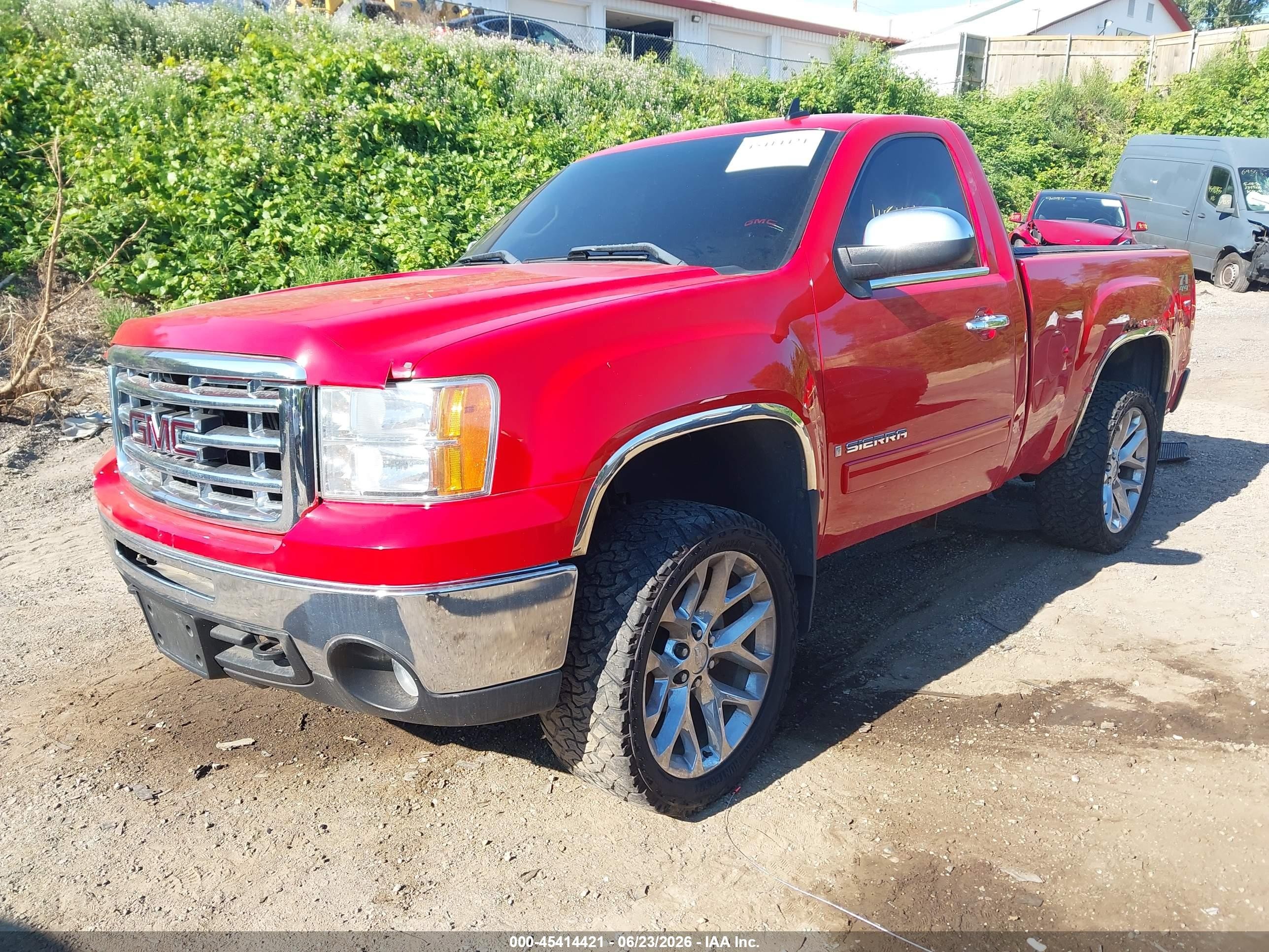 2009 Gmc Sierra 1500 Sle Red vin: 1GTEK24009Z147286