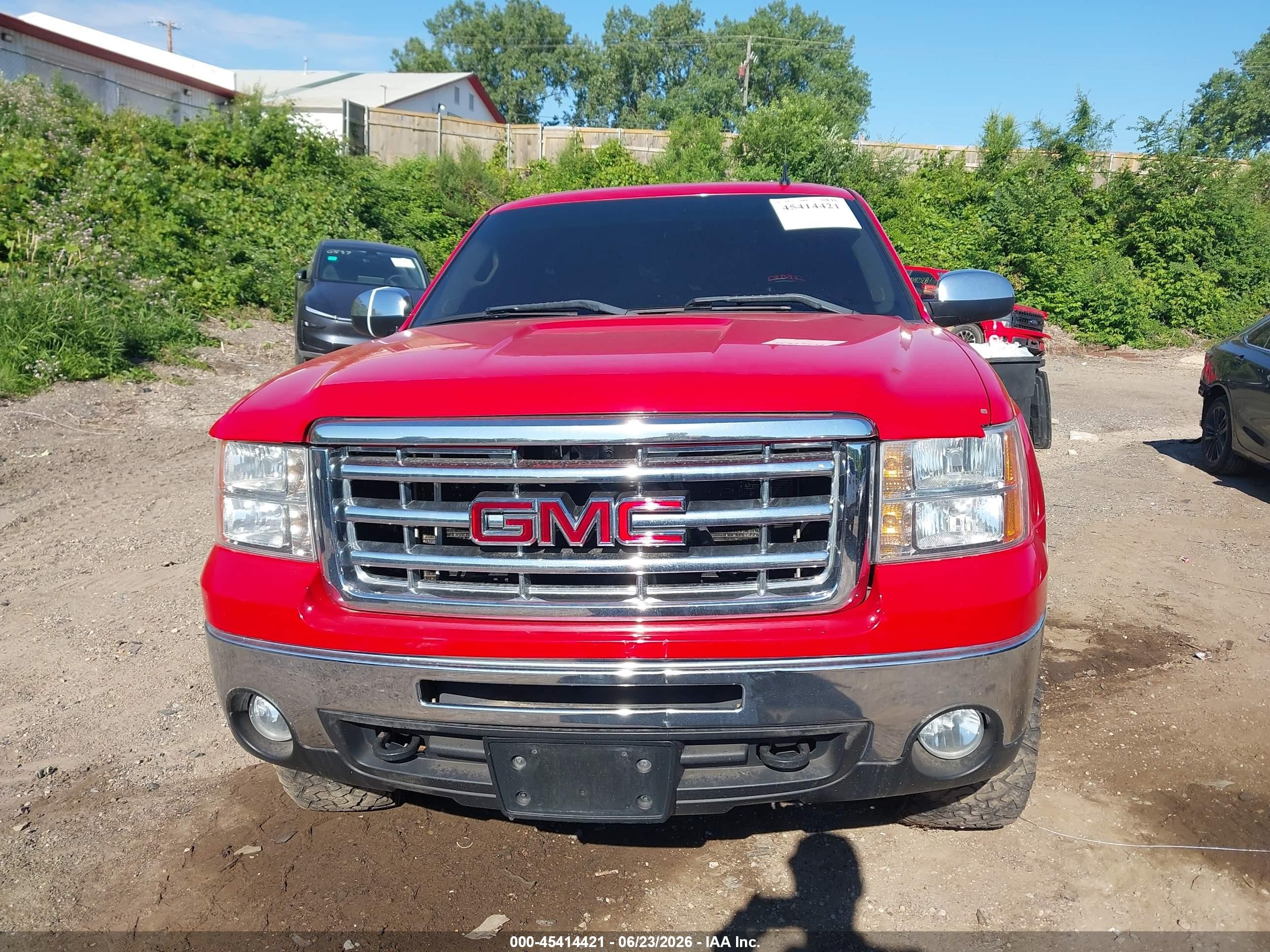 2009 Gmc Sierra 1500 Sle Red vin: 1GTEK24009Z147286