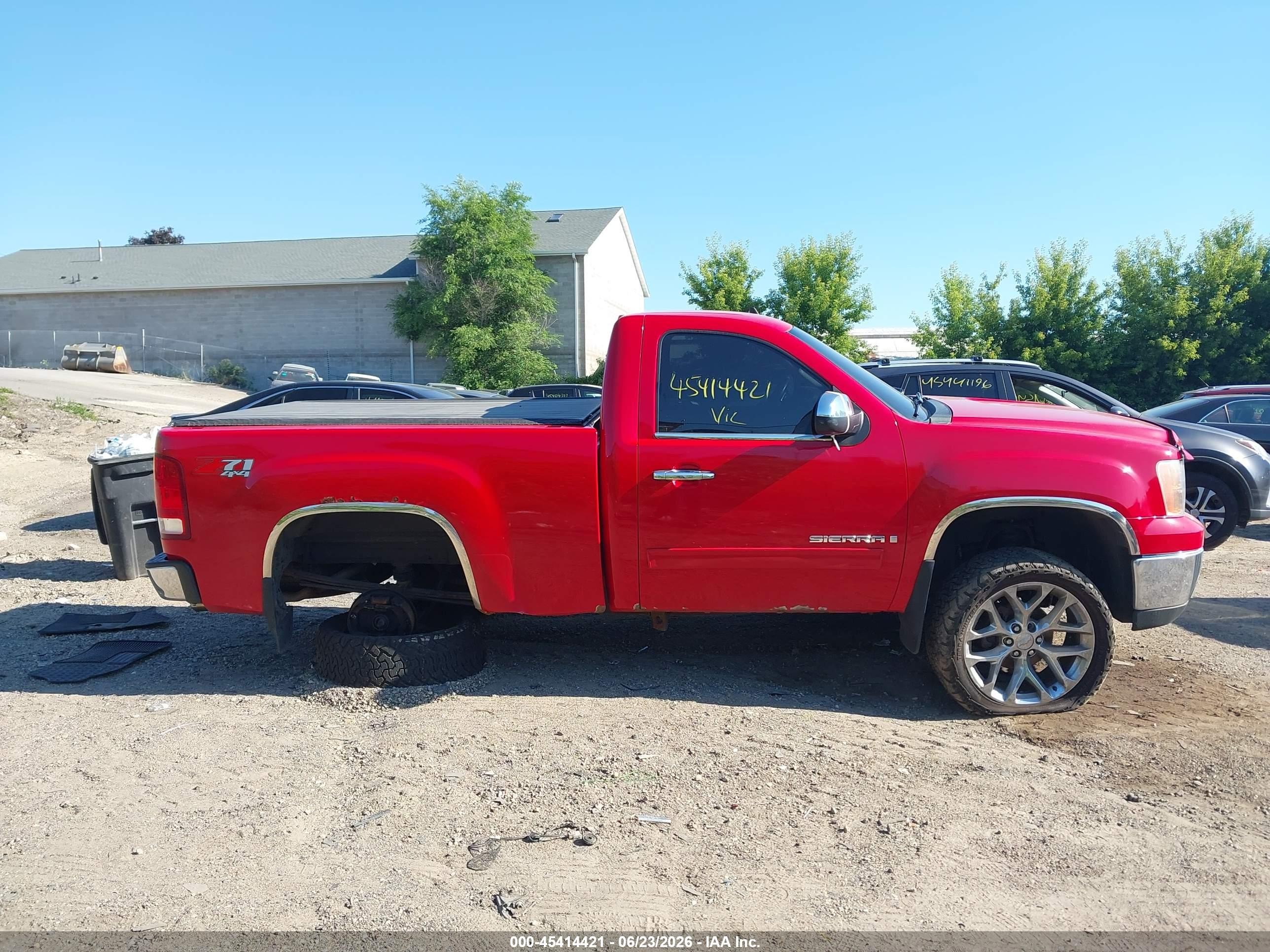 2009 Gmc Sierra 1500 Sle Red vin: 1GTEK24009Z147286