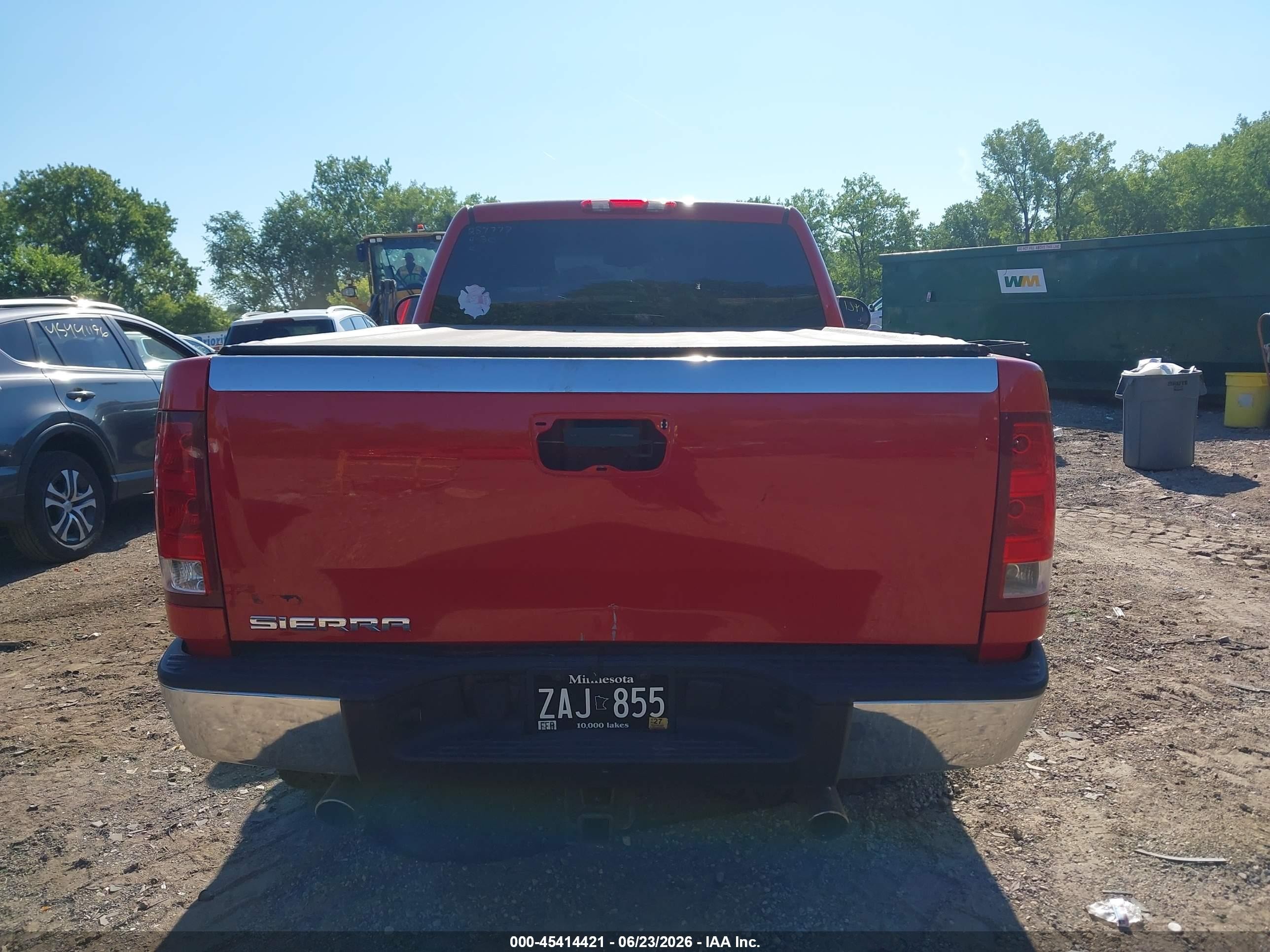 2009 Gmc Sierra 1500 Sle Red vin: 1GTEK24009Z147286