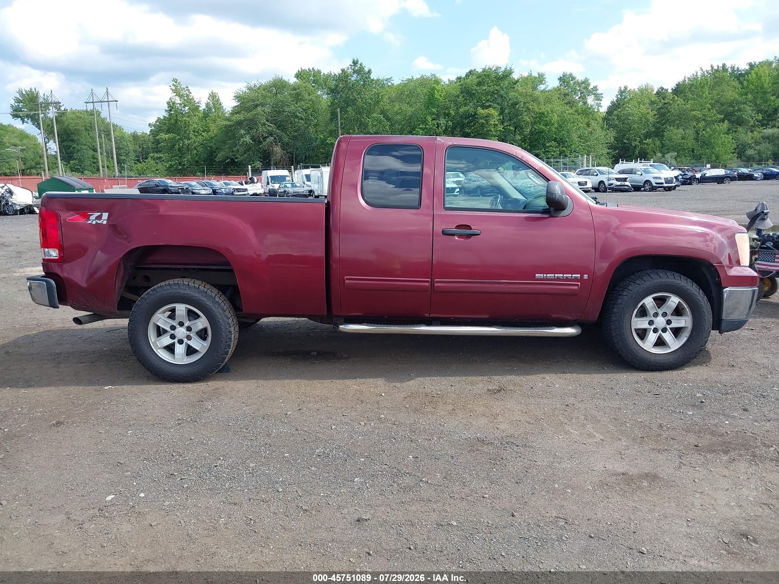 2009 Gmc Sierra 1500 Sle Красный vin: 1GTEK29039Z176788