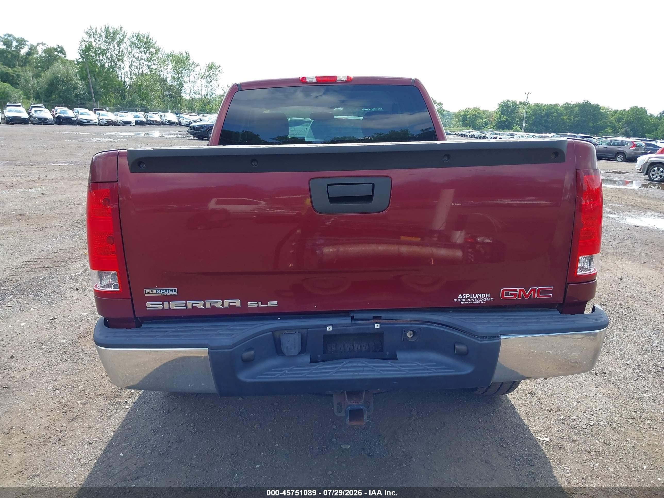 2009 Gmc Sierra 1500 Sle Красный vin: 1GTEK29039Z176788