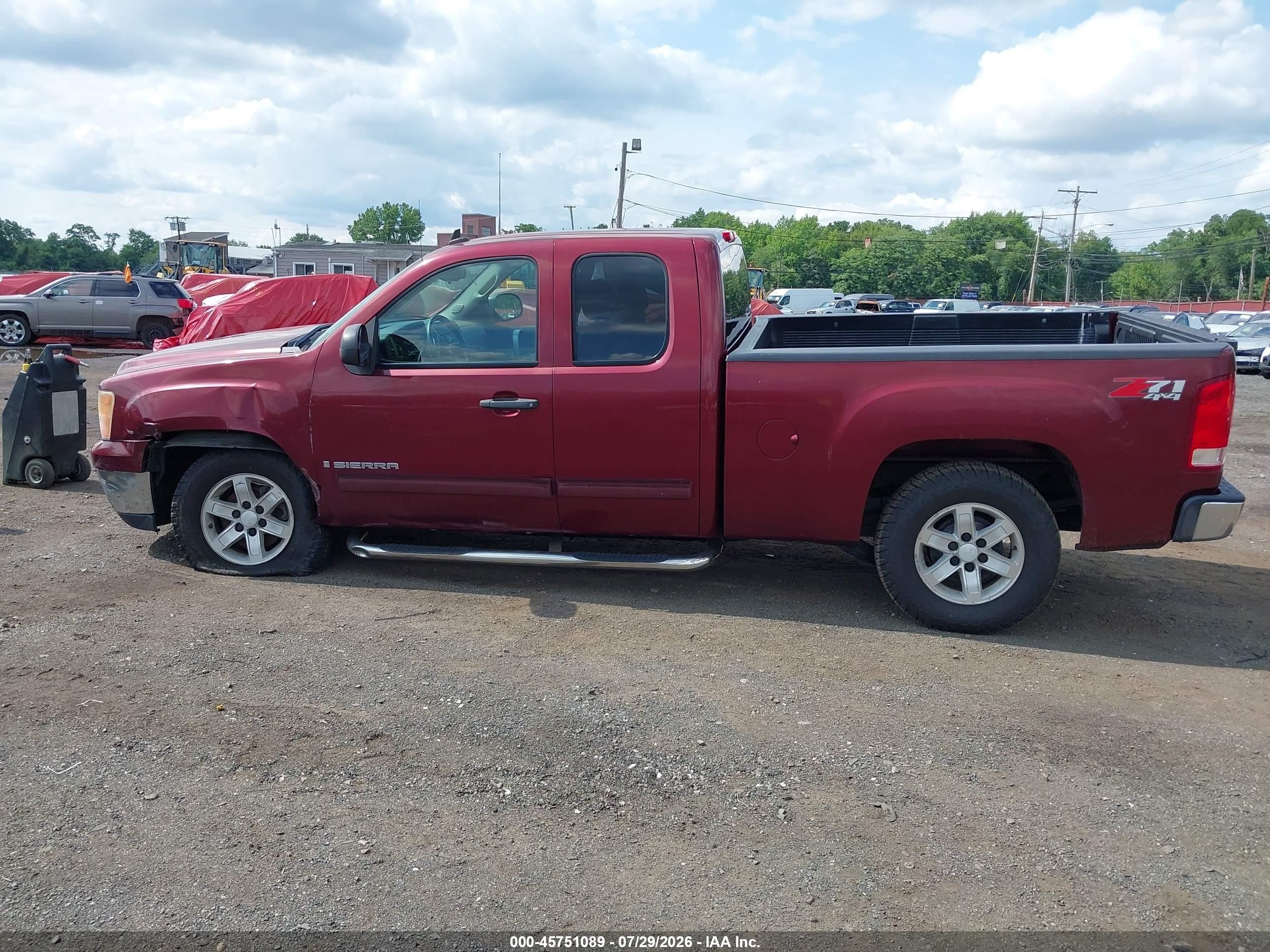 2009 Gmc Sierra 1500 Sle Красный vin: 1GTEK29039Z176788