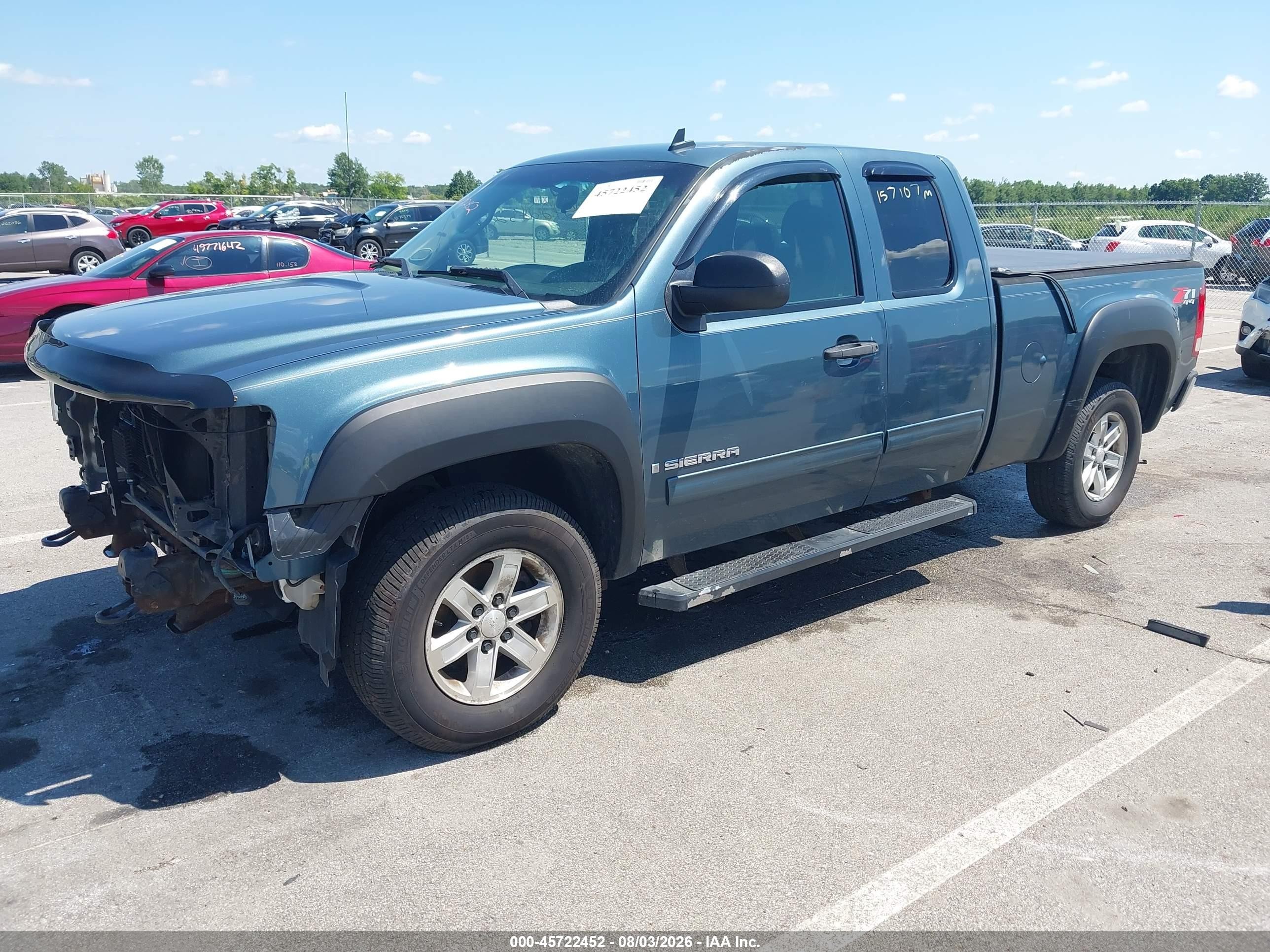2009 Gmc Sierra 1500 Sle Blue vin: 1GTEK29049Z101128