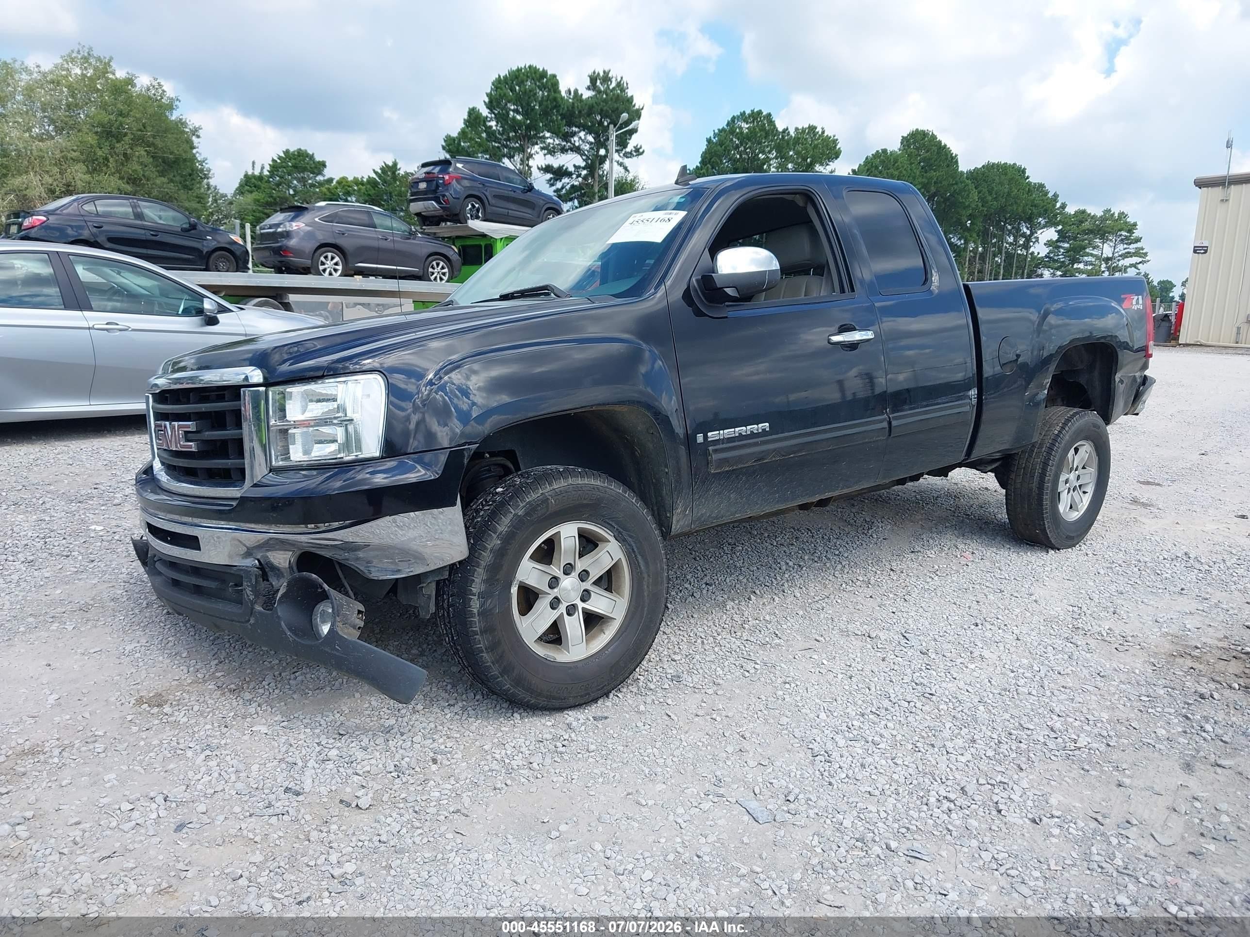 2009 Gmc Sierra 1500 Sle Black vin: 1GTEK29099Z233642