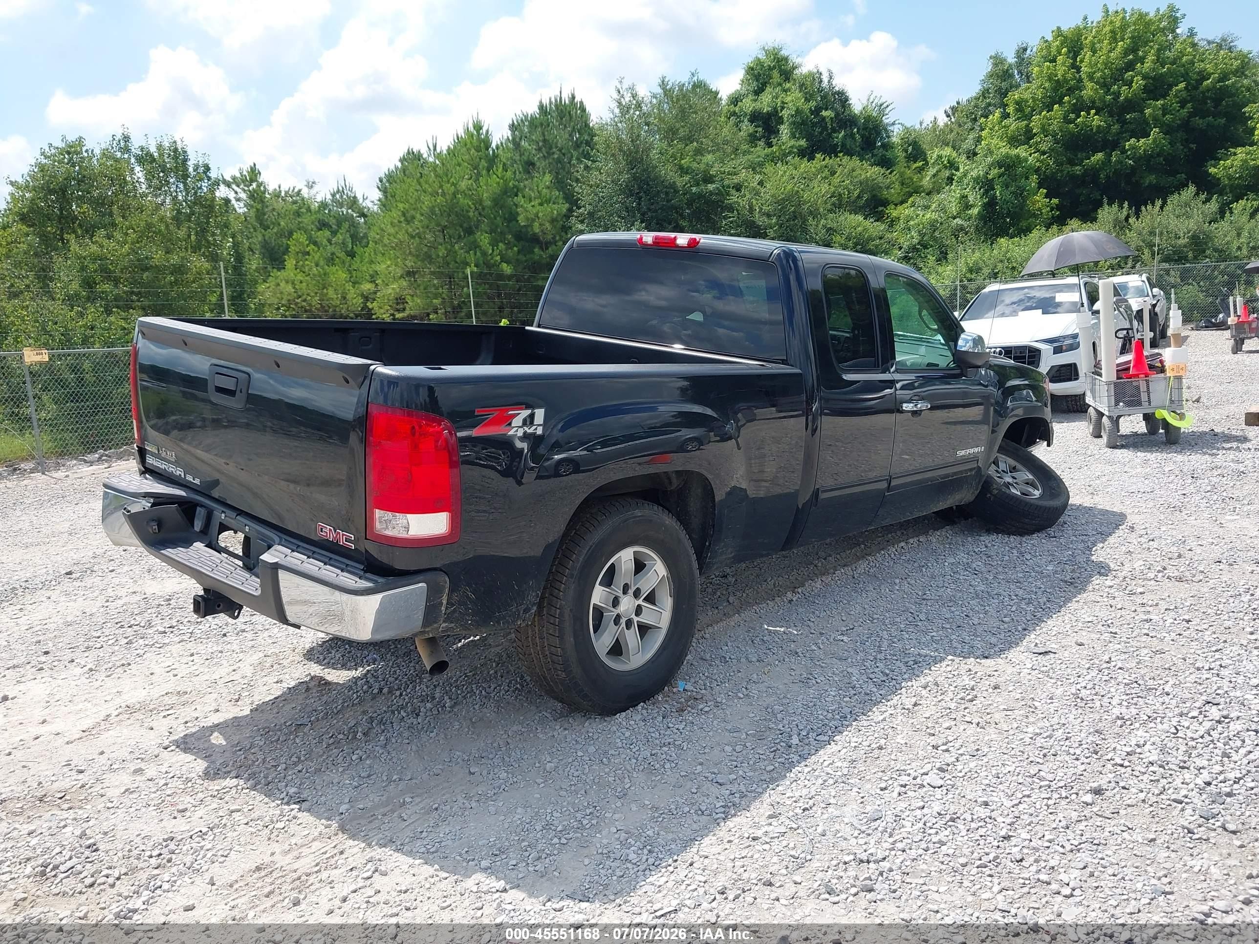 2009 Gmc Sierra 1500 Sle Black vin: 1GTEK29099Z233642