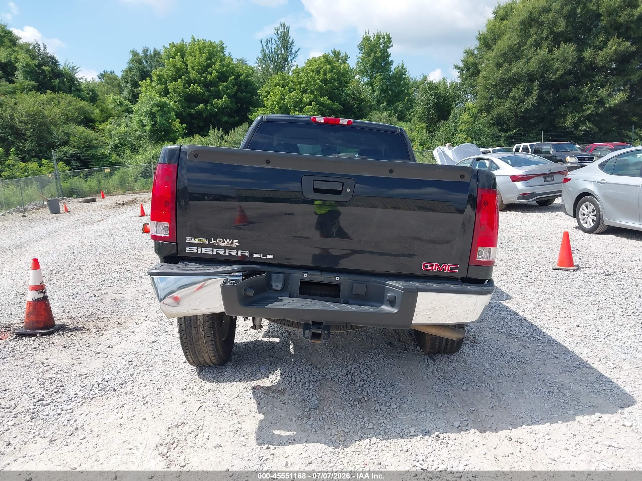 2009 Gmc Sierra 1500 Sle Black vin: 1GTEK29099Z233642