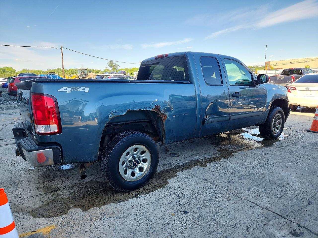 2009 Gmc Sierra K1500 Sle Blue vin: 1GTEK29C59Z208909