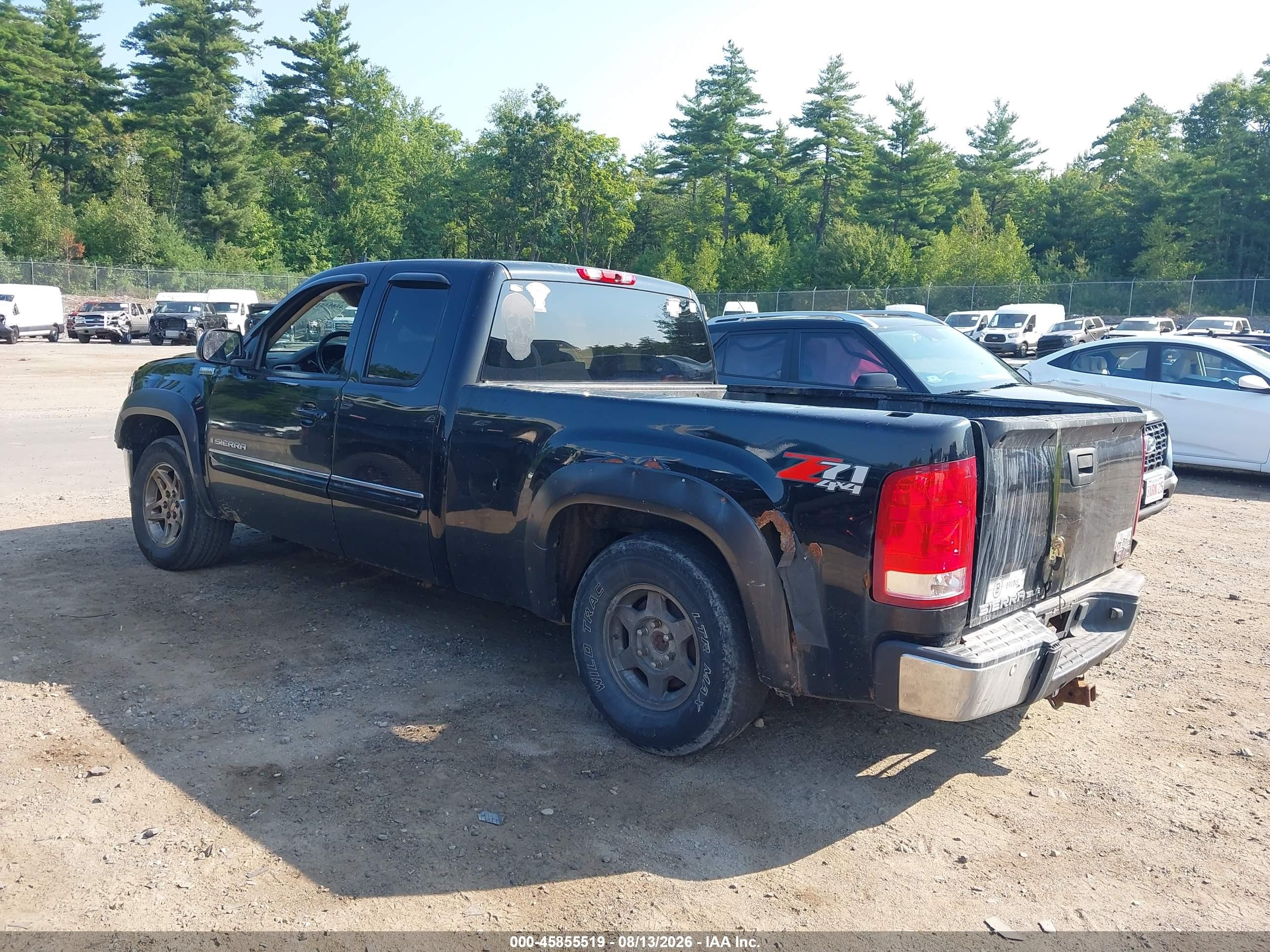 2009 Gmc Sierra 1500 Sle Black vin: 1GTEK29J79Z149988