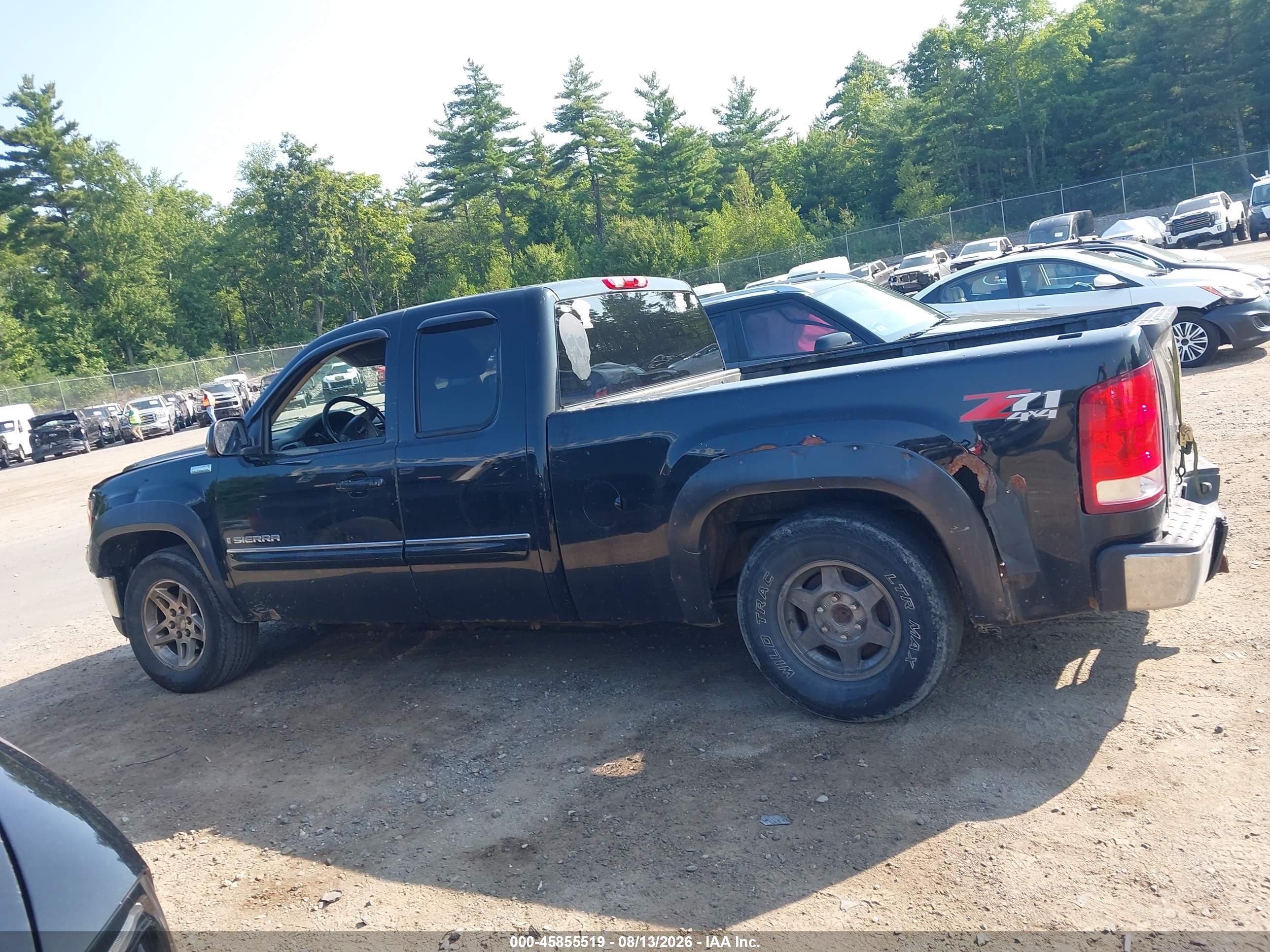 2009 Gmc Sierra 1500 Sle Black vin: 1GTEK29J79Z149988