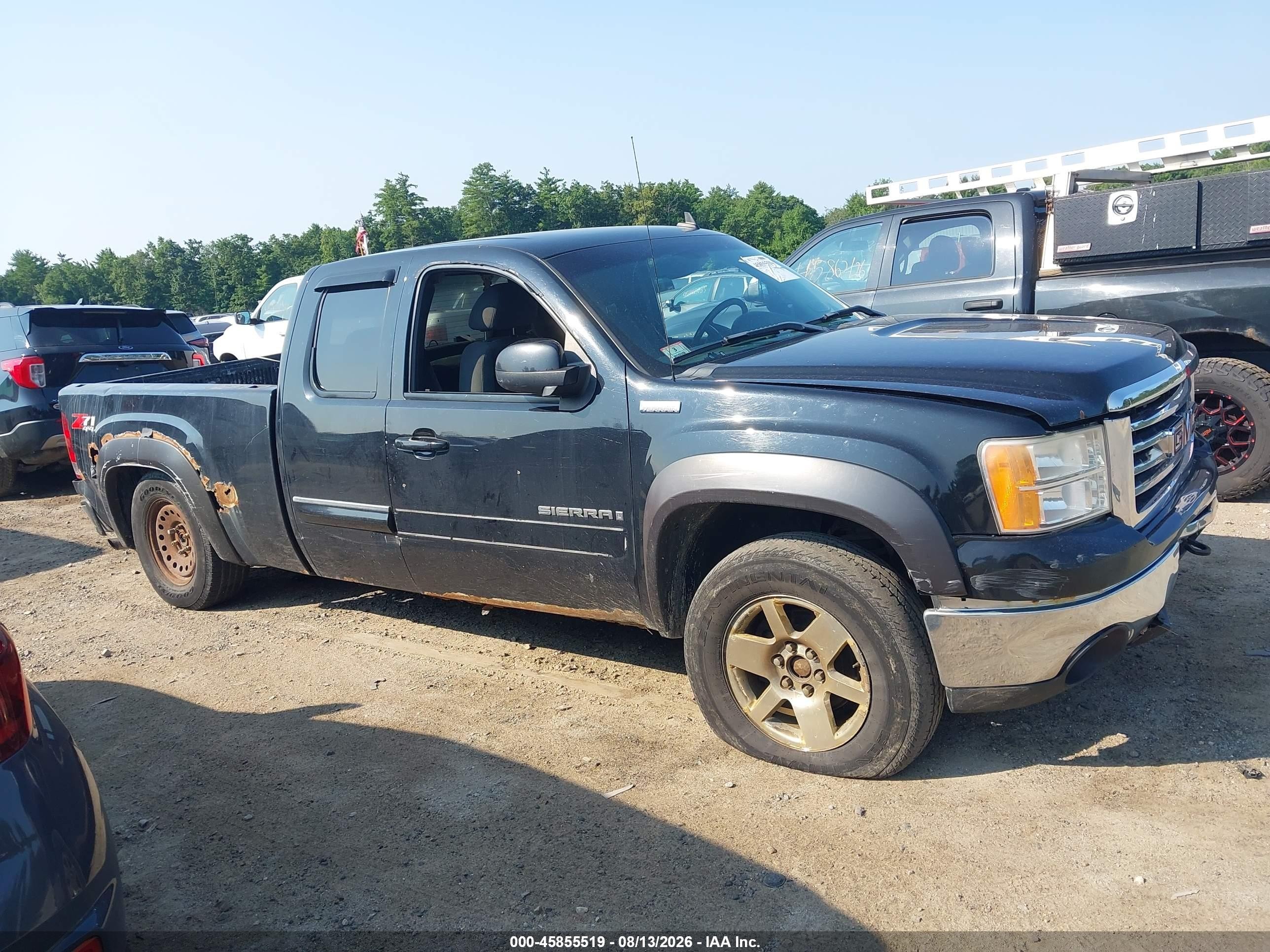 2009 Gmc Sierra 1500 Sle Black vin: 1GTEK29J79Z149988