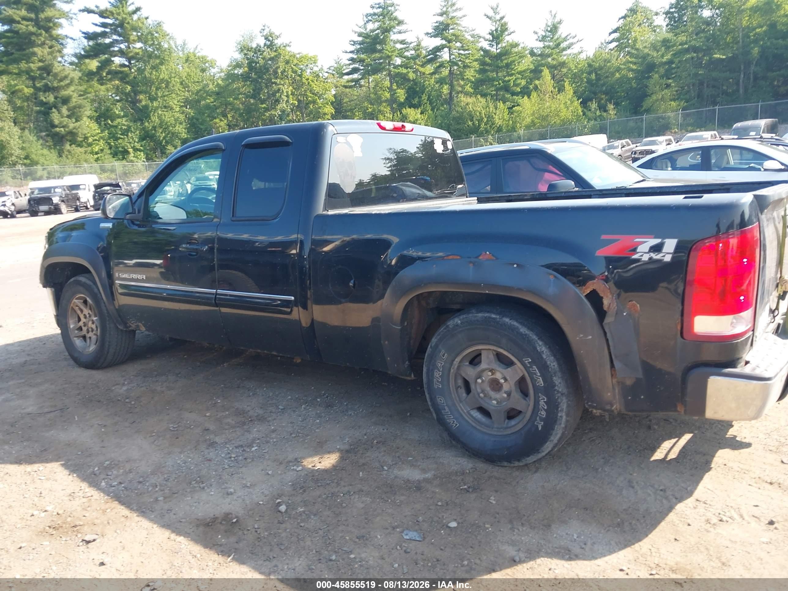 2009 Gmc Sierra 1500 Sle Black vin: 1GTEK29J79Z149988
