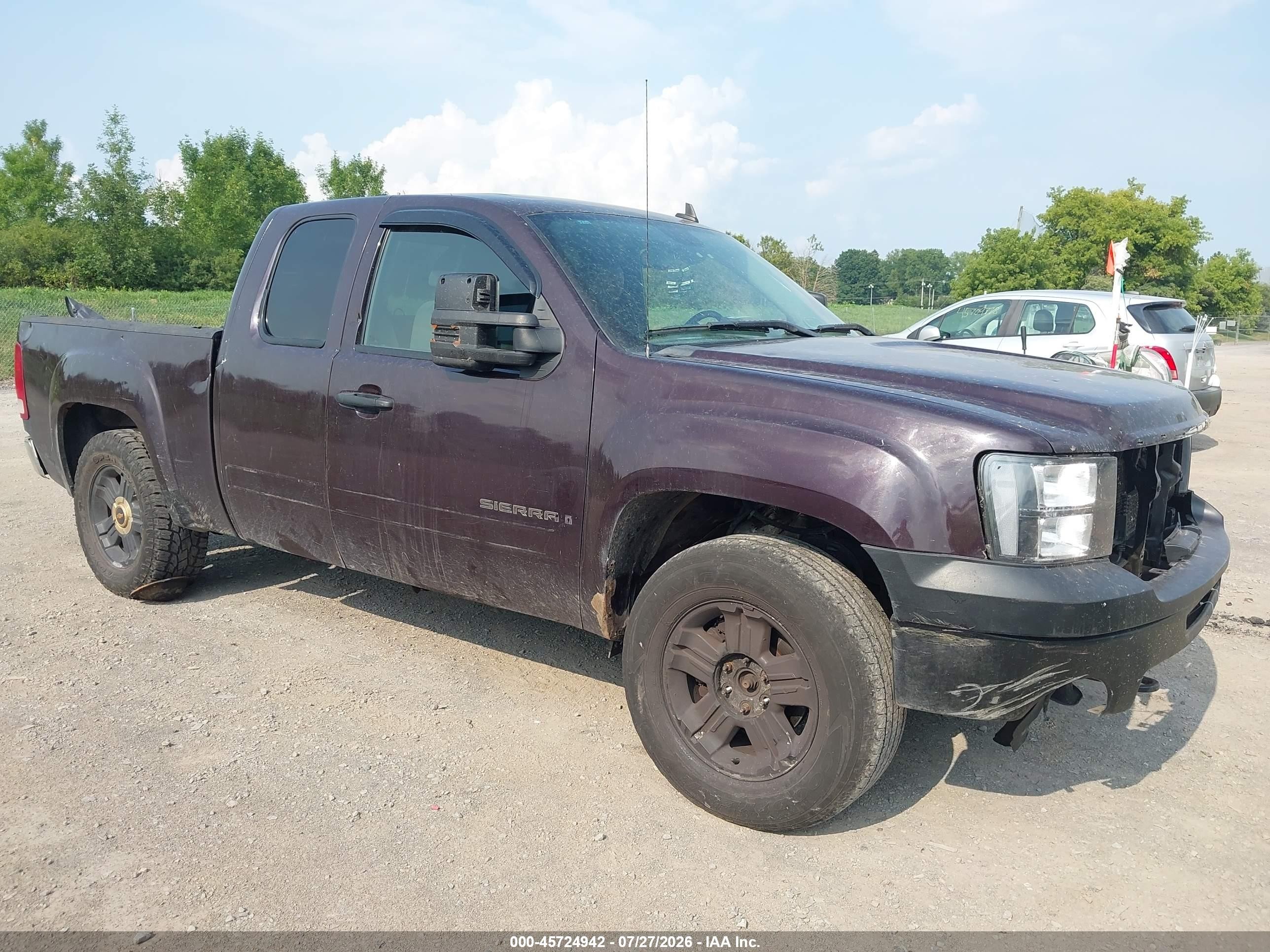 2009 Gmc Sierra 1500 Sle Purple vin: 1GTEK29J79Z218713