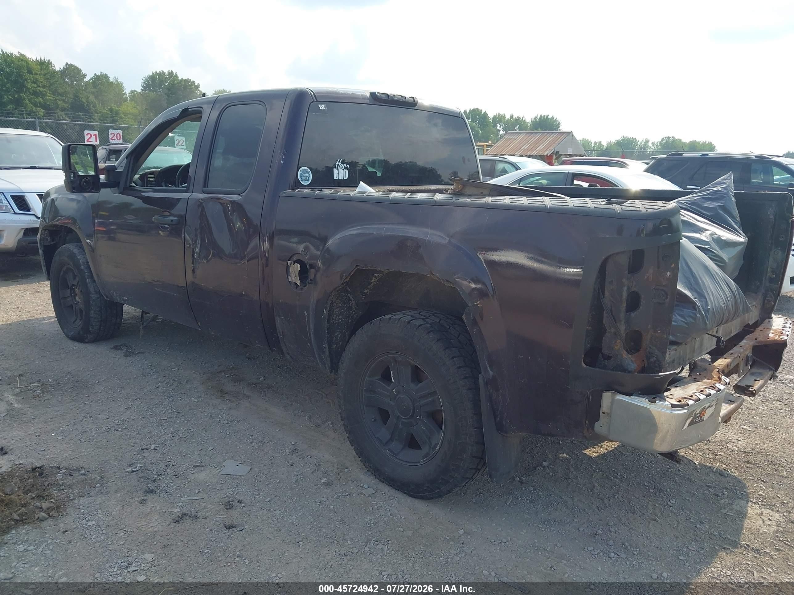 2009 Gmc Sierra 1500 Sle Purple vin: 1GTEK29J79Z218713