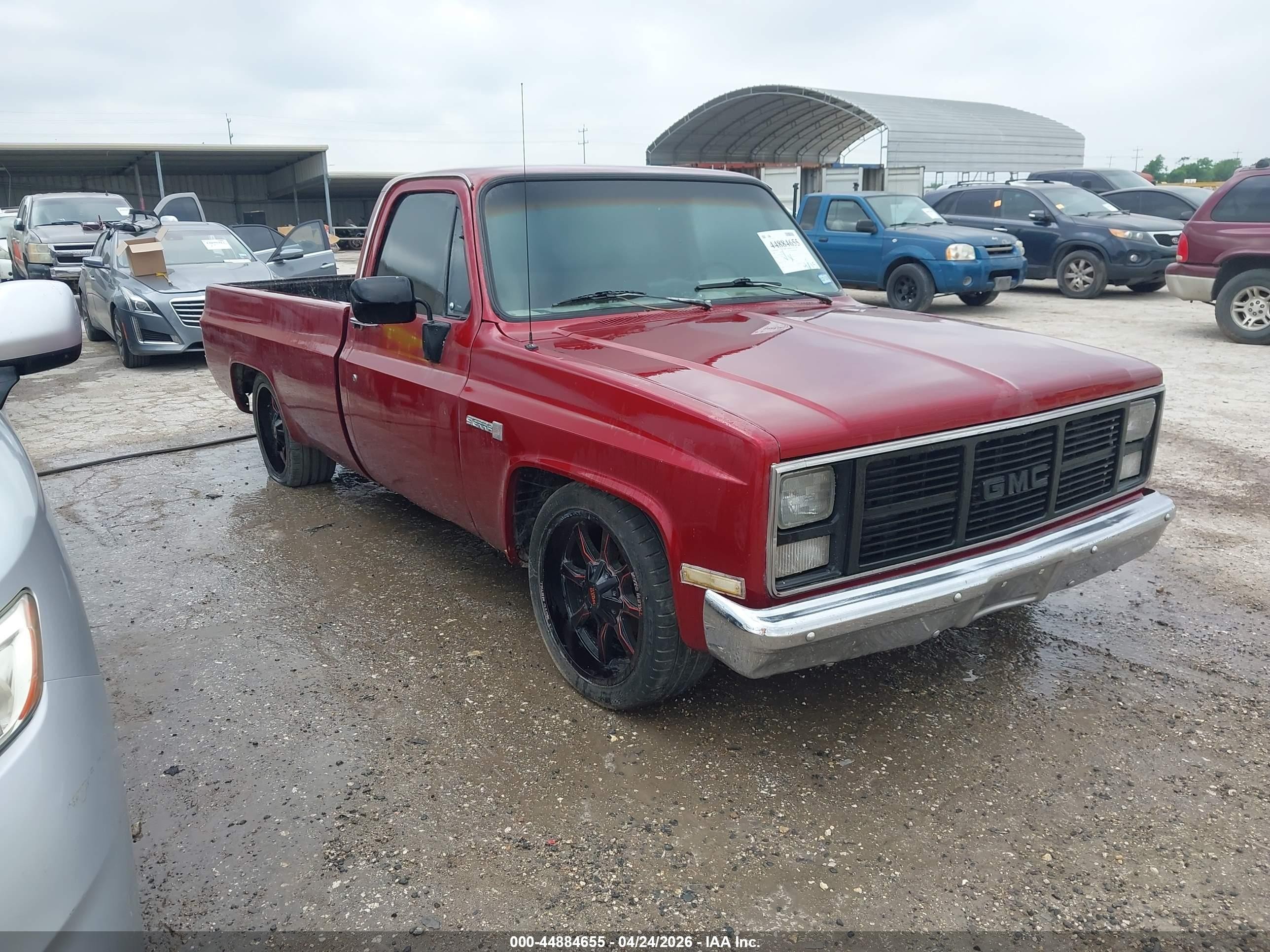 1987 Gmc R15 Conventional R1500 Maroon vin: 1GTER14H4HJ525067