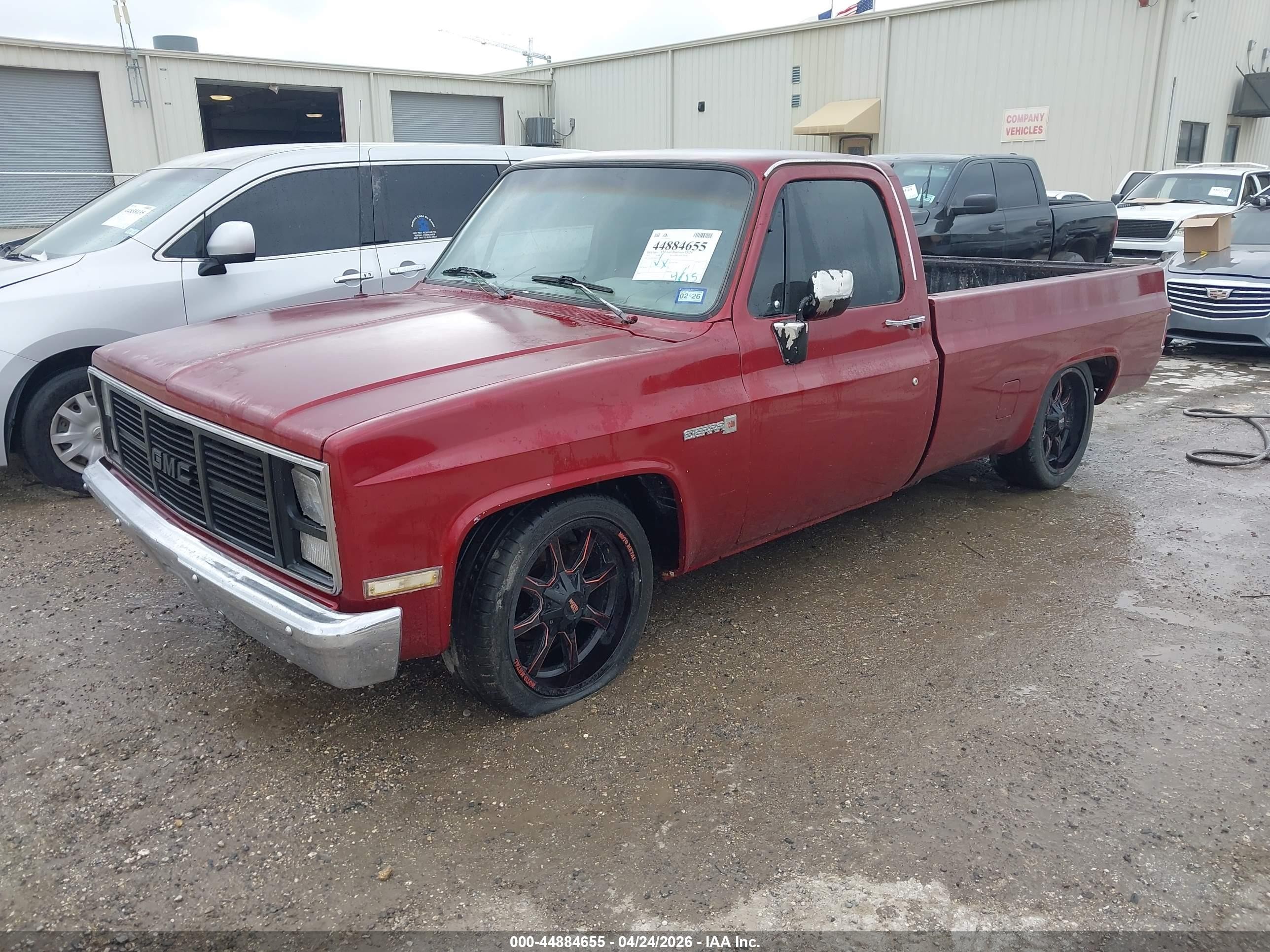 1987 Gmc R15 Conventional R1500 Maroon vin: 1GTER14H4HJ525067