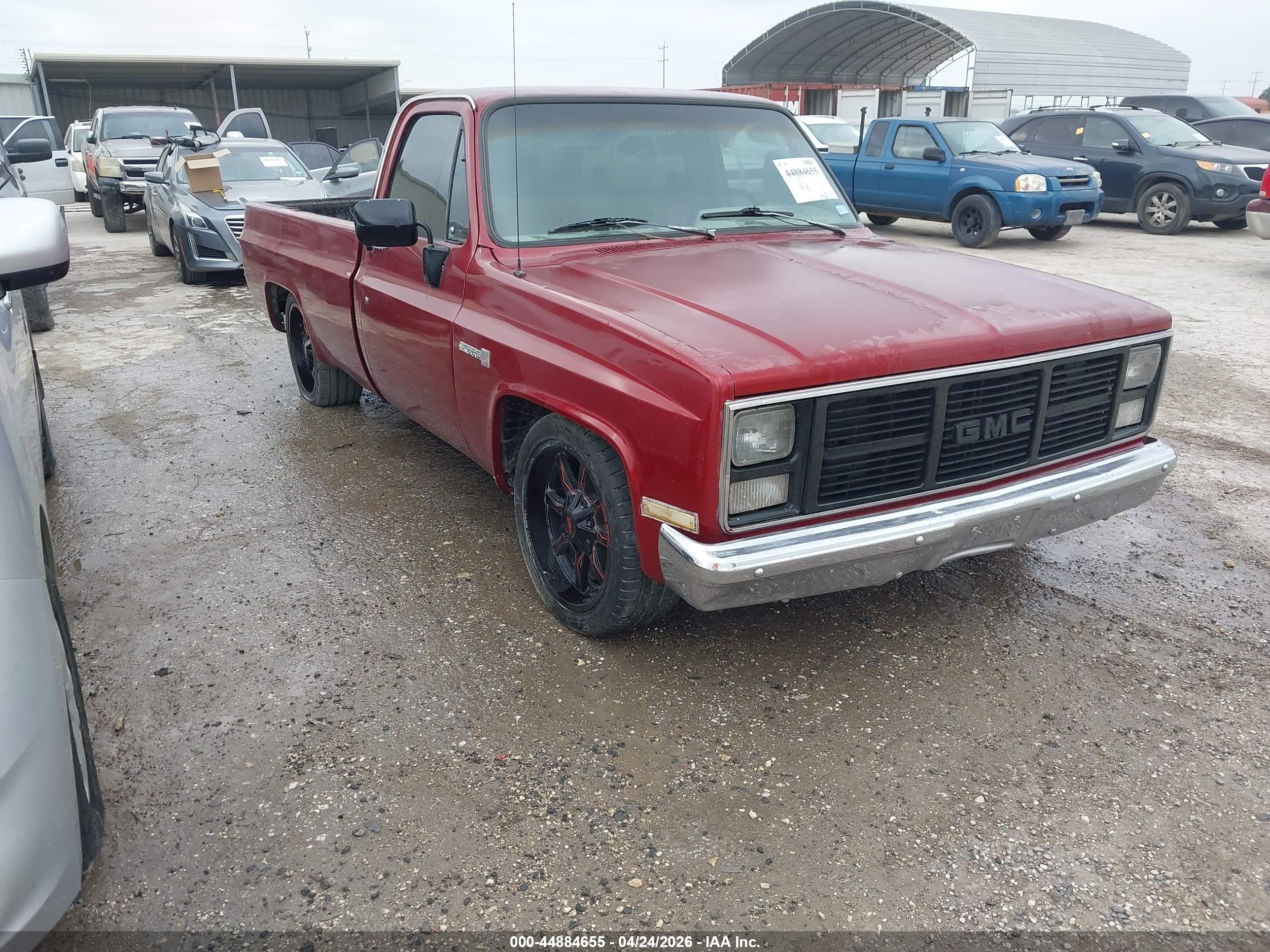 1987 Gmc R15 Conventional R1500 Maroon vin: 1GTER14H4HJ525067