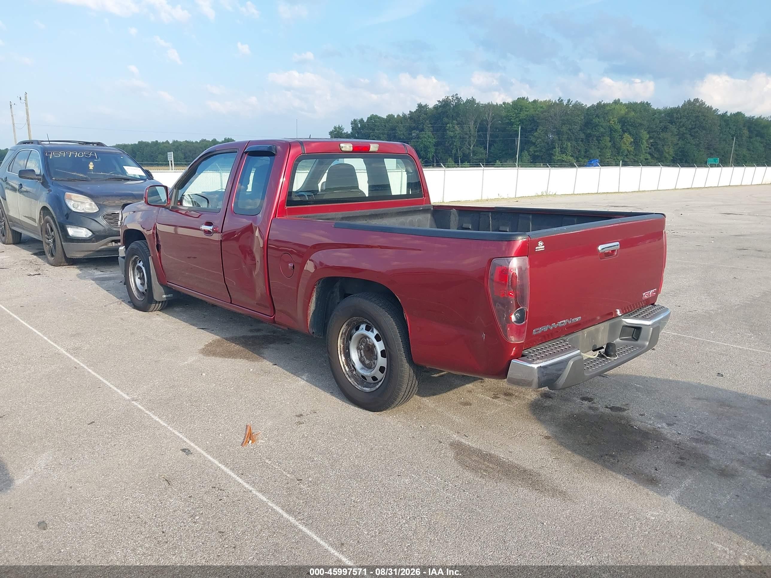 2010 Gmc Canyon Sle1 Red vin: 1GTESCD91A8122539