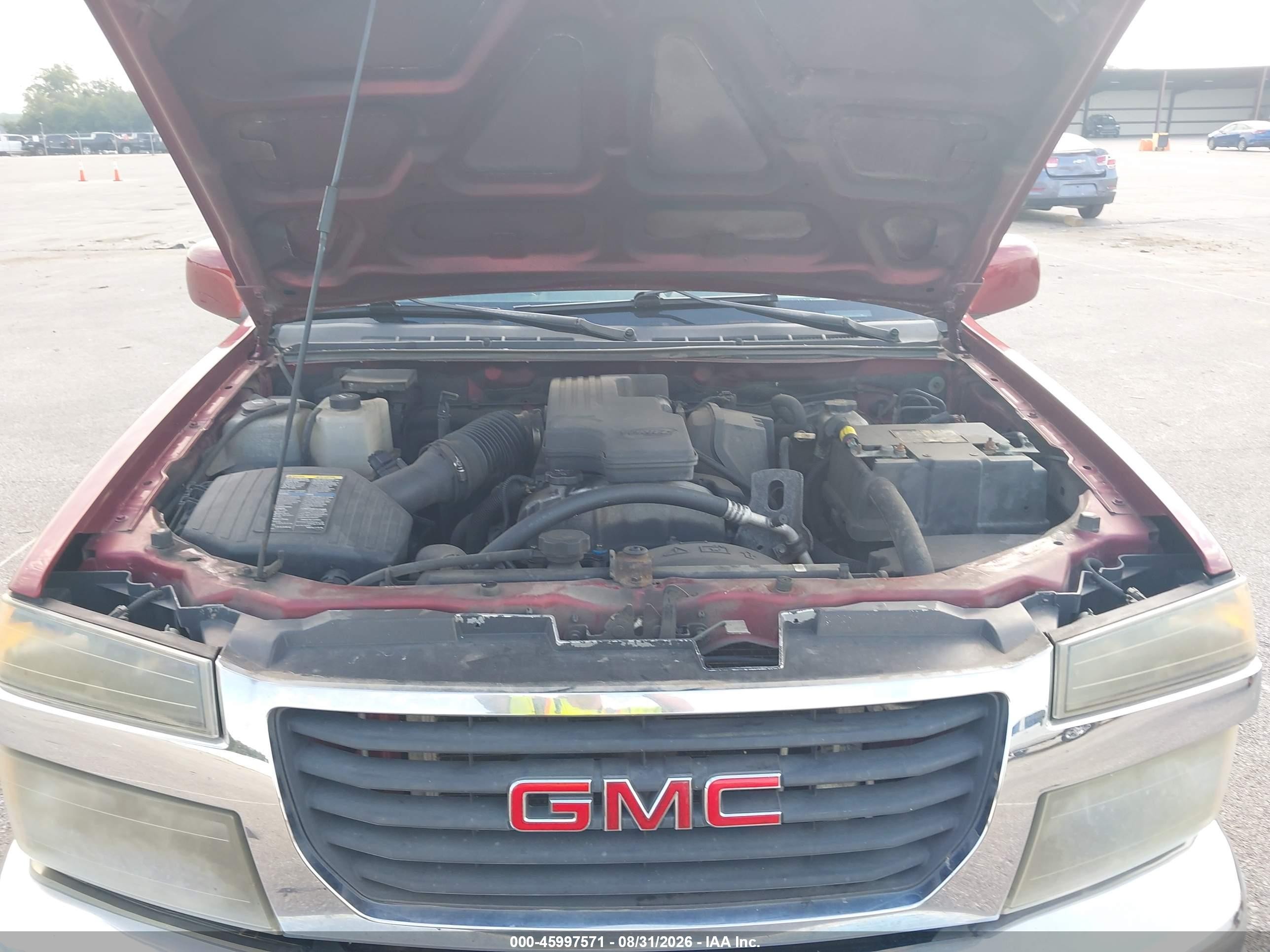 2010 Gmc Canyon Sle1 Red vin: 1GTESCD91A8122539