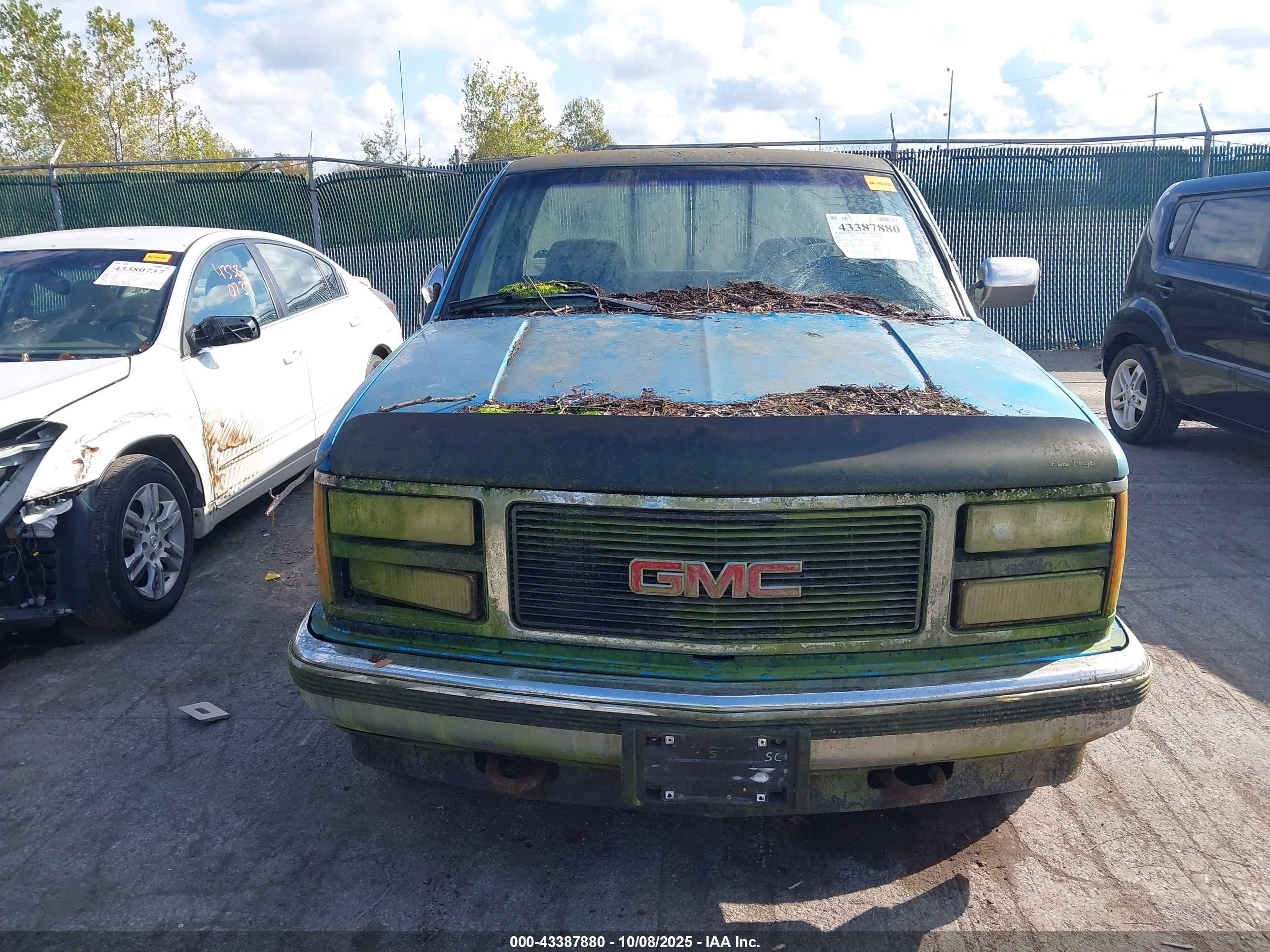 1992 Gmc Sierra C2500 Синий vin: 1GTFC24K0NE534960