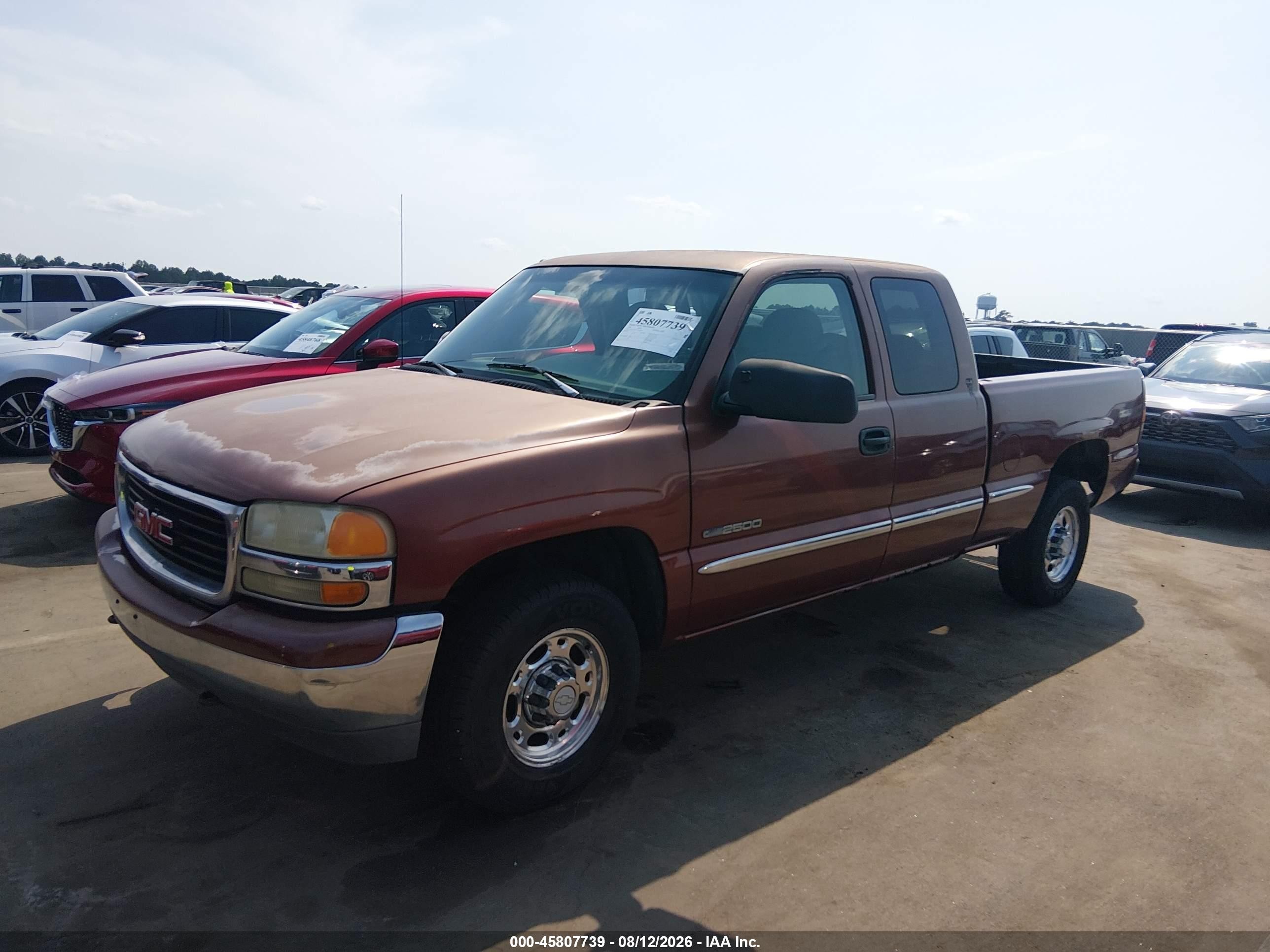 2000 Gmc Sierra 2500 Sle Red vin: 1GTFC29U4YZ105828