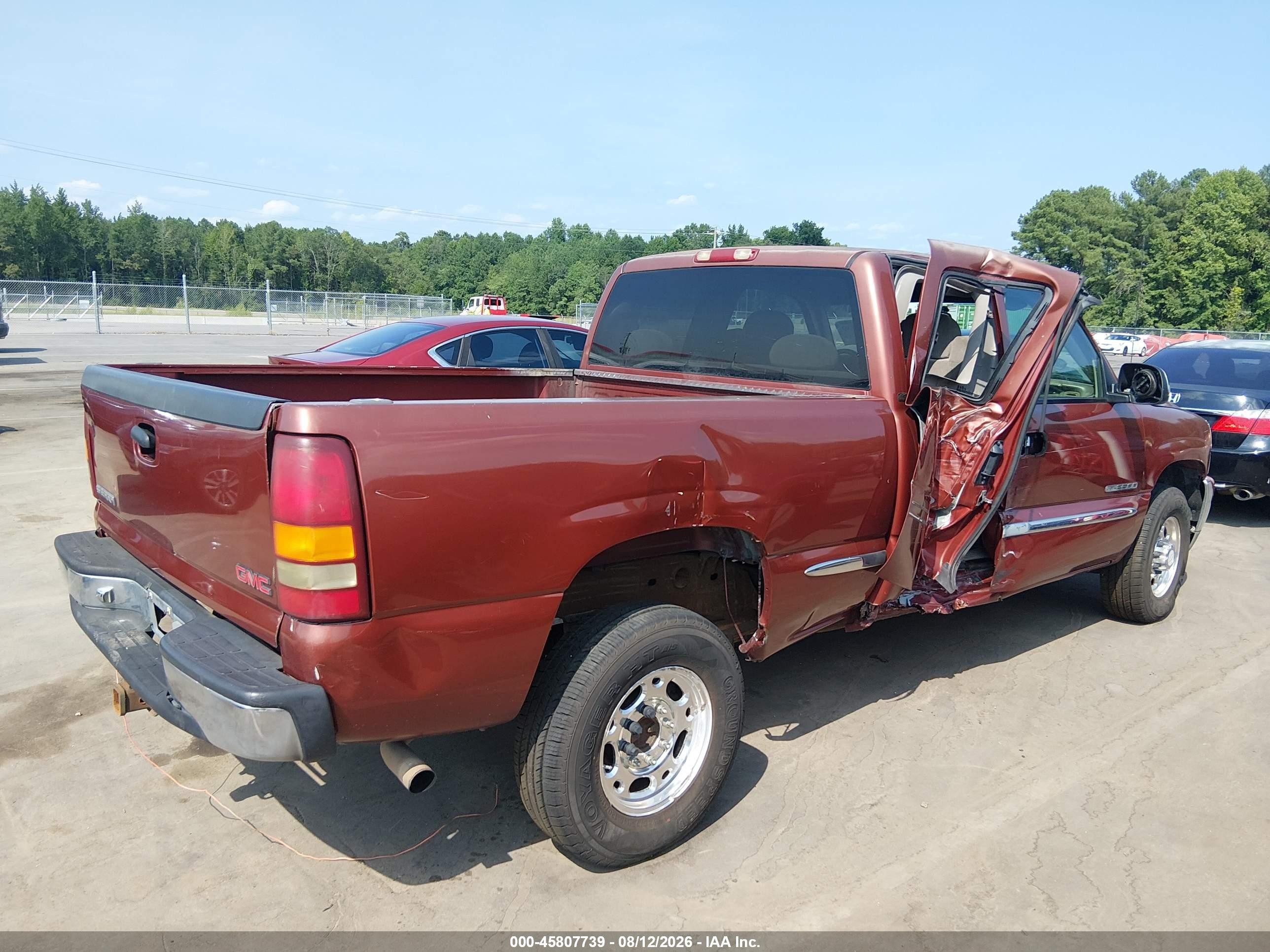 2000 Gmc Sierra 2500 Sle Red vin: 1GTFC29U4YZ105828