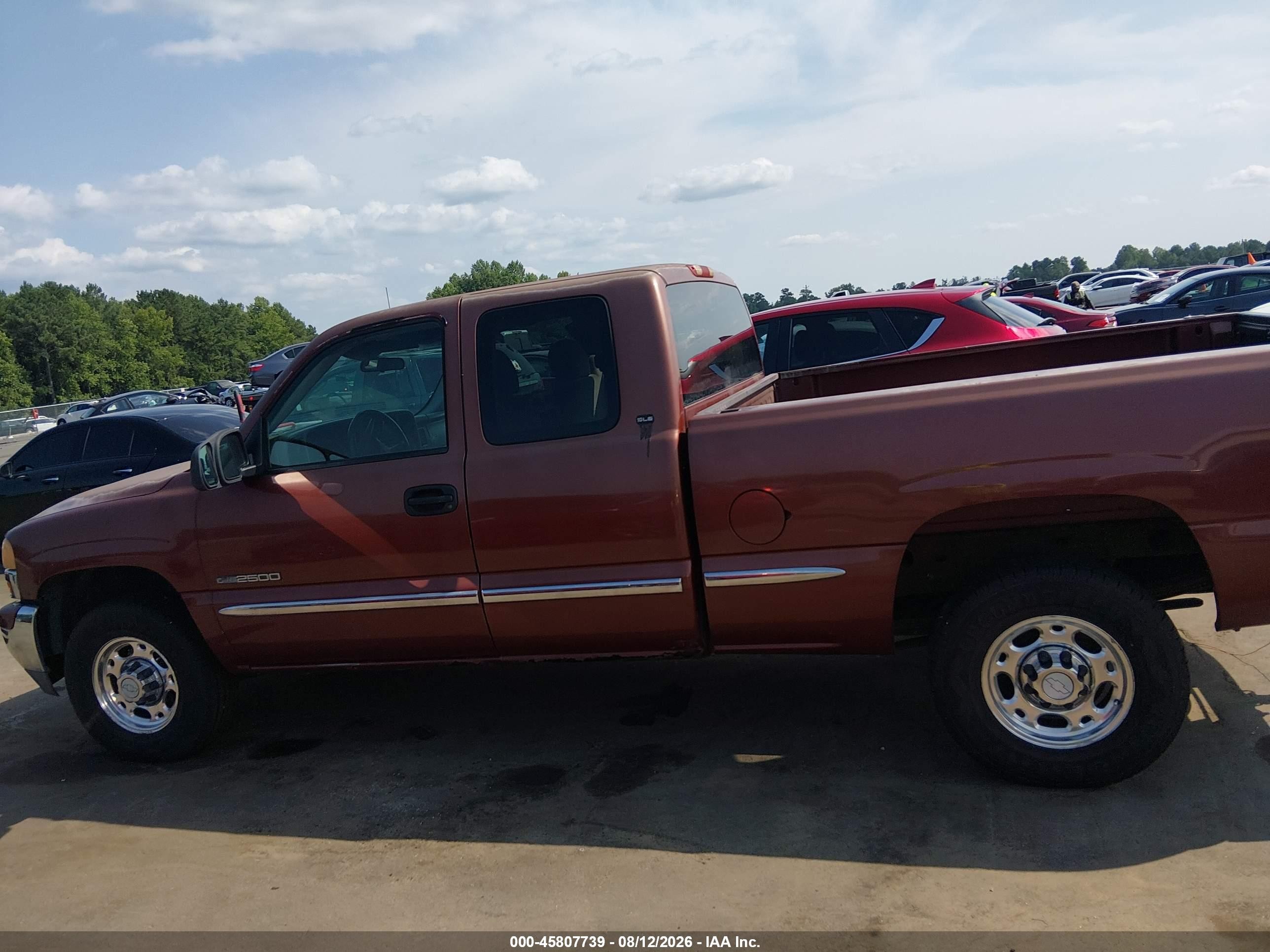 2000 Gmc Sierra 2500 Sle Red vin: 1GTFC29U4YZ105828