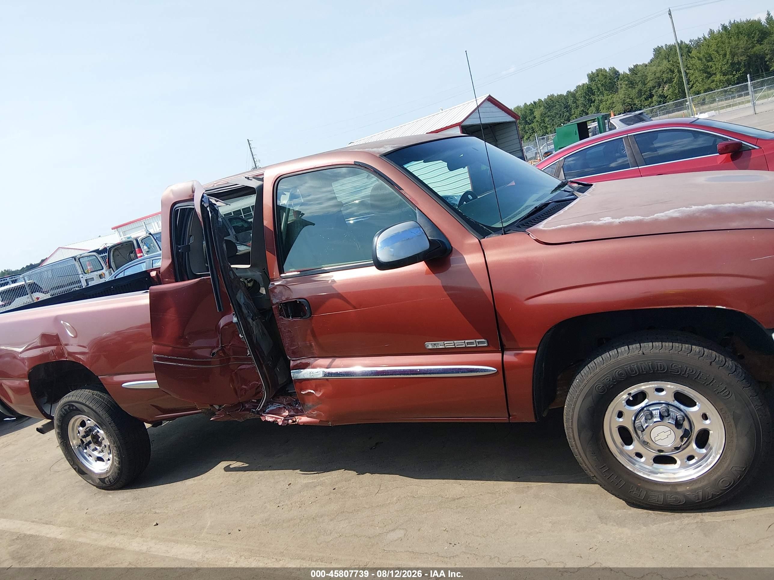 2000 Gmc Sierra 2500 Sle Red vin: 1GTFC29U4YZ105828