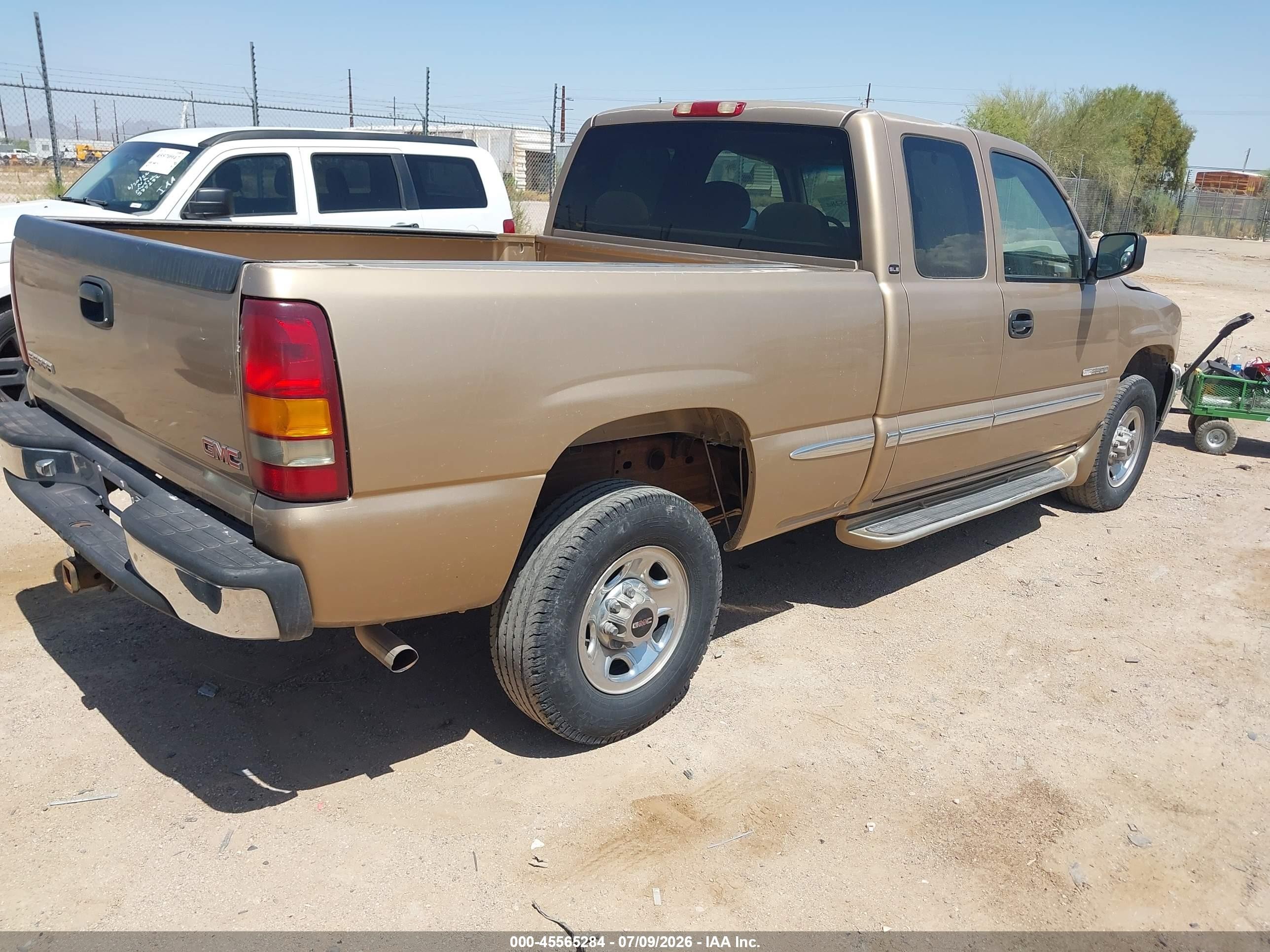 2000 Gmc Sierra 2500 Sle Золотой vin: 1GTFC29U5YZ129717