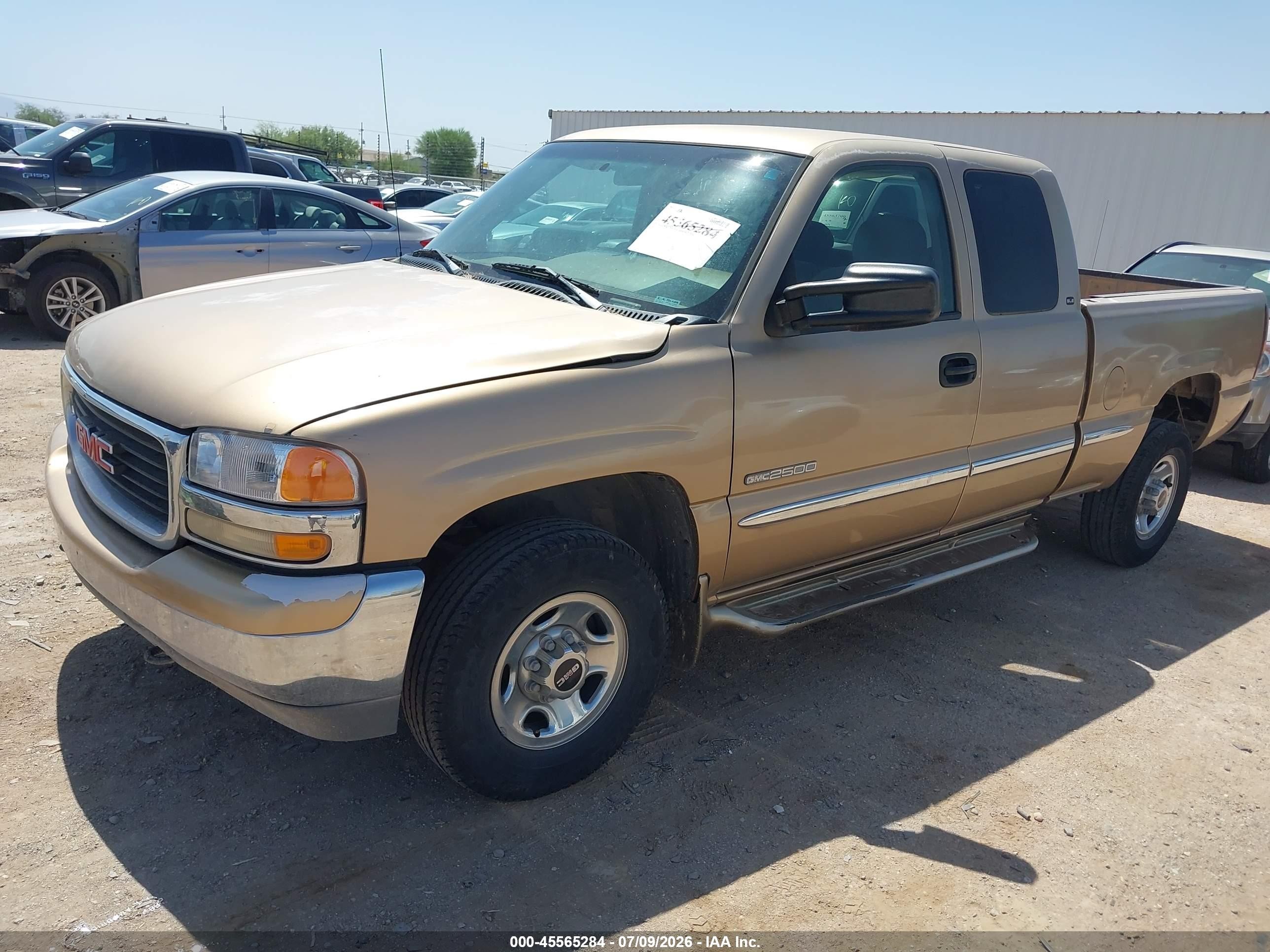 2000 Gmc Sierra 2500 Sle Золотой vin: 1GTFC29U5YZ129717