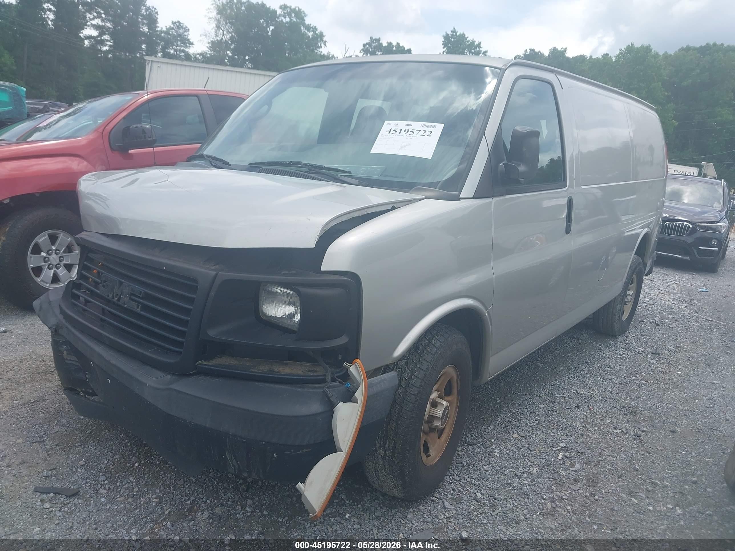 2007 Gmc Savana Work Van Серебряный vin: 1GTFG15X871144529
