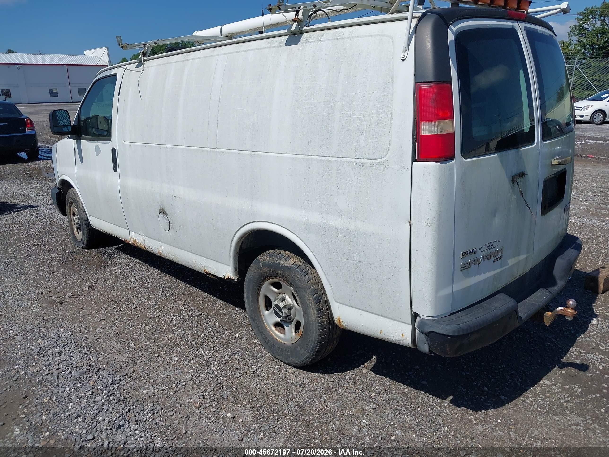 2008 Gmc Savana Work Van White vin: 1GTFH154481235124