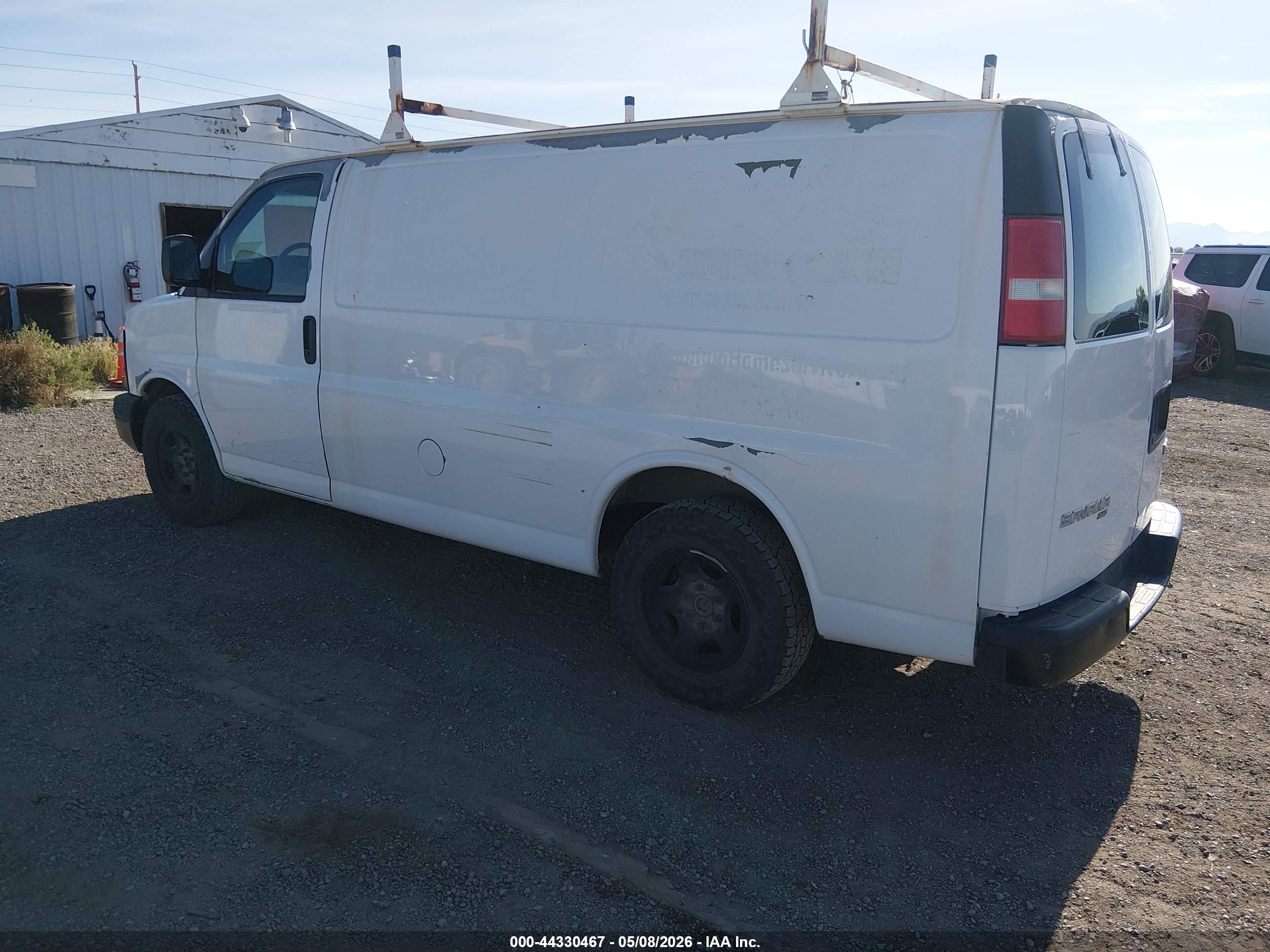2007 Gmc Savana Work Van White vin: 1GTFH15T671201630