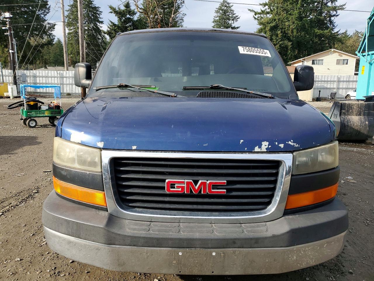 2003 Gmc Savana G2500 Blue vin: 1GTFH25T031149170