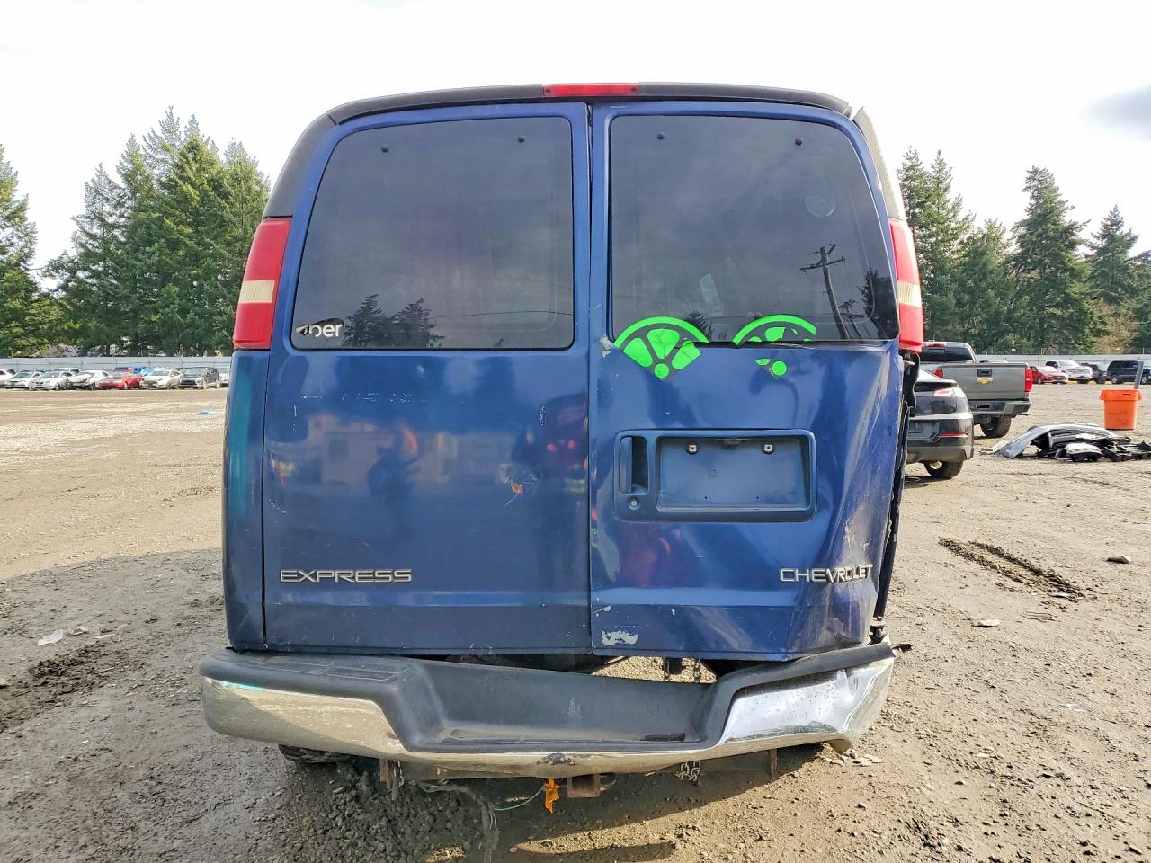 2003 Gmc Savana G2500 Blue vin: 1GTFH25T031149170